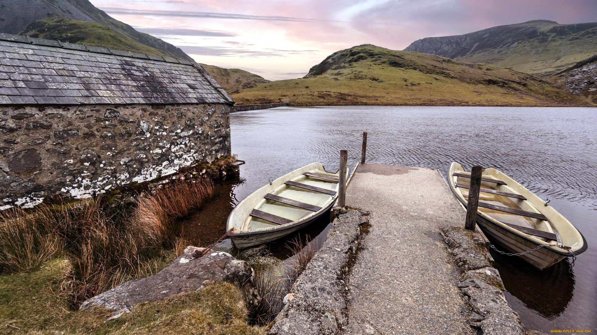 корабли, лодки, , шлюпки, горы, река