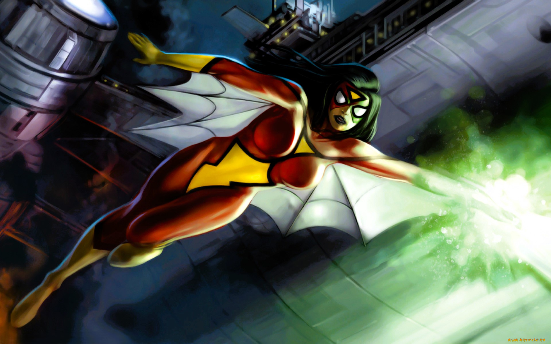 видео, игры, marvel, , ultimate, alliance, героиня, плащ, костюм, магия, город