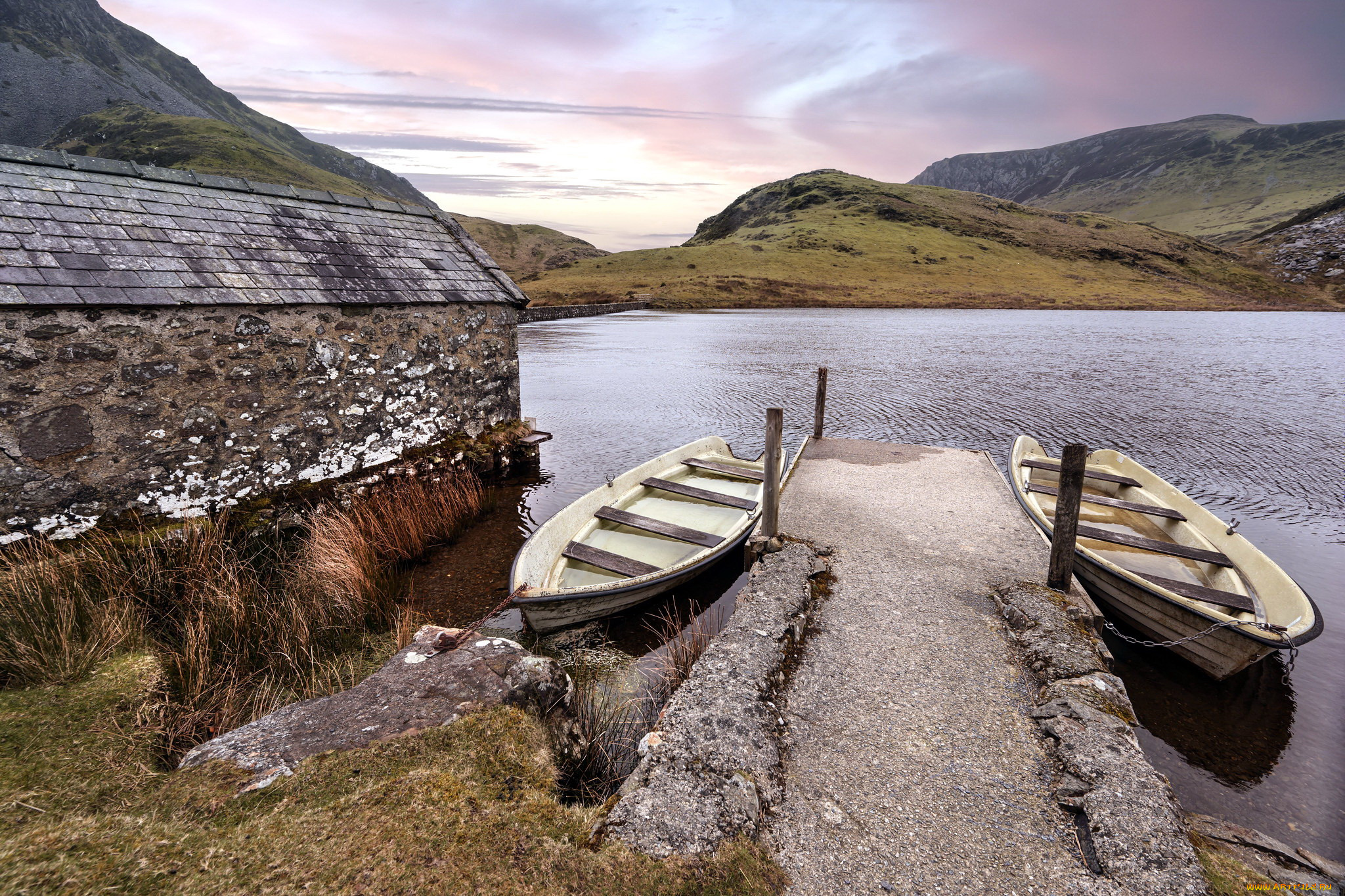 корабли, лодки, , шлюпки, горы, река