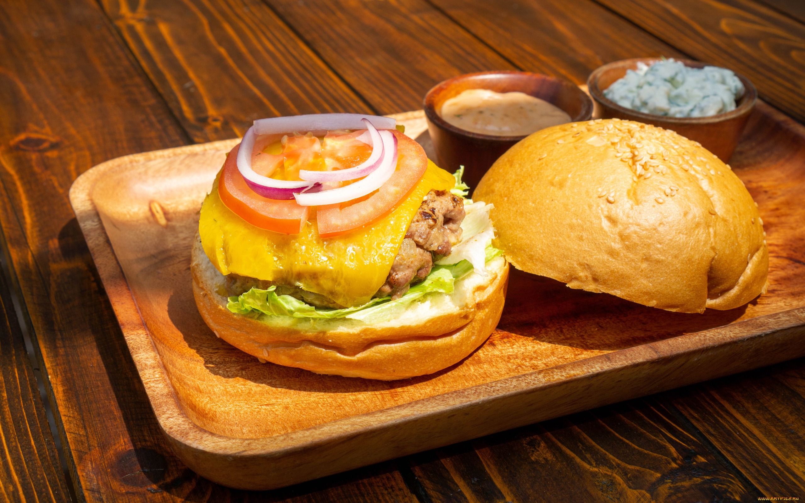 еда, бутерброды, , гамбургеры, , канапе, соусы, гамбургер, лук, помидор, сыр