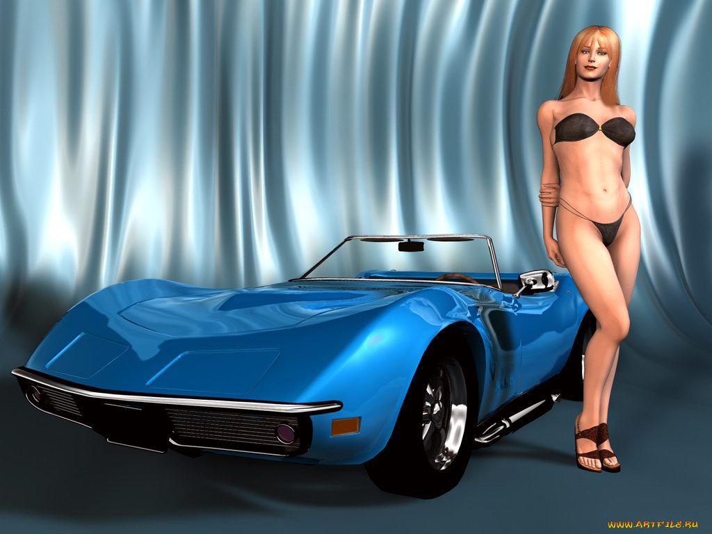 автомобили, 3д