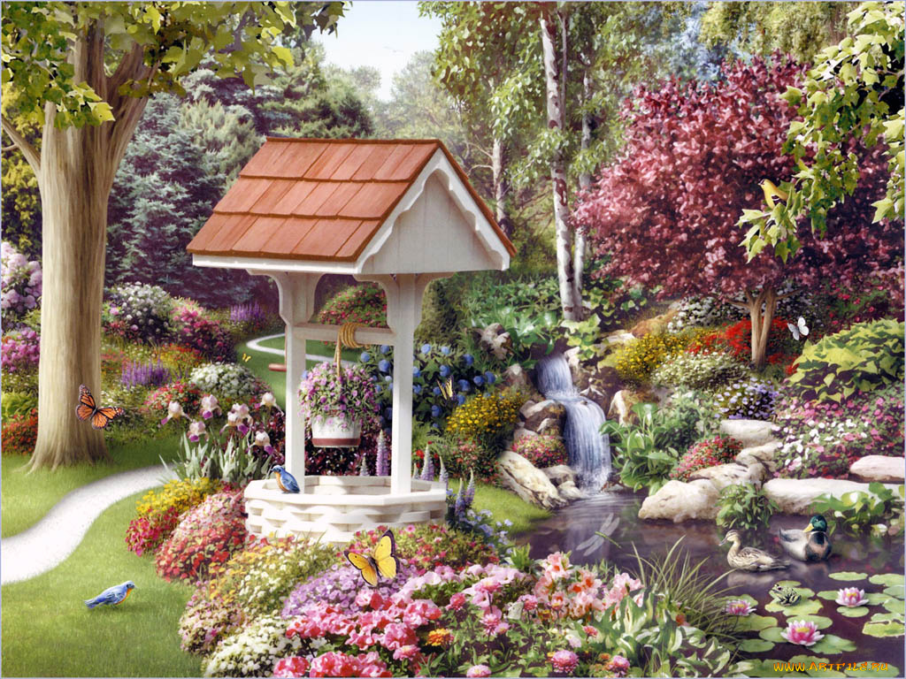 рисованные, природа