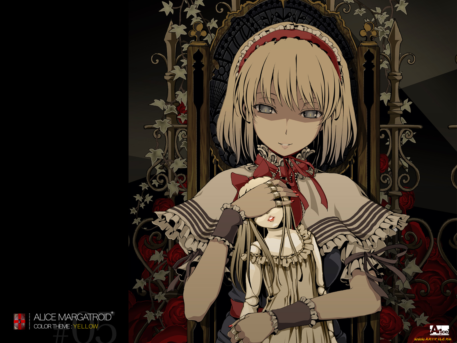 alice, margatroid, аниме, touhou