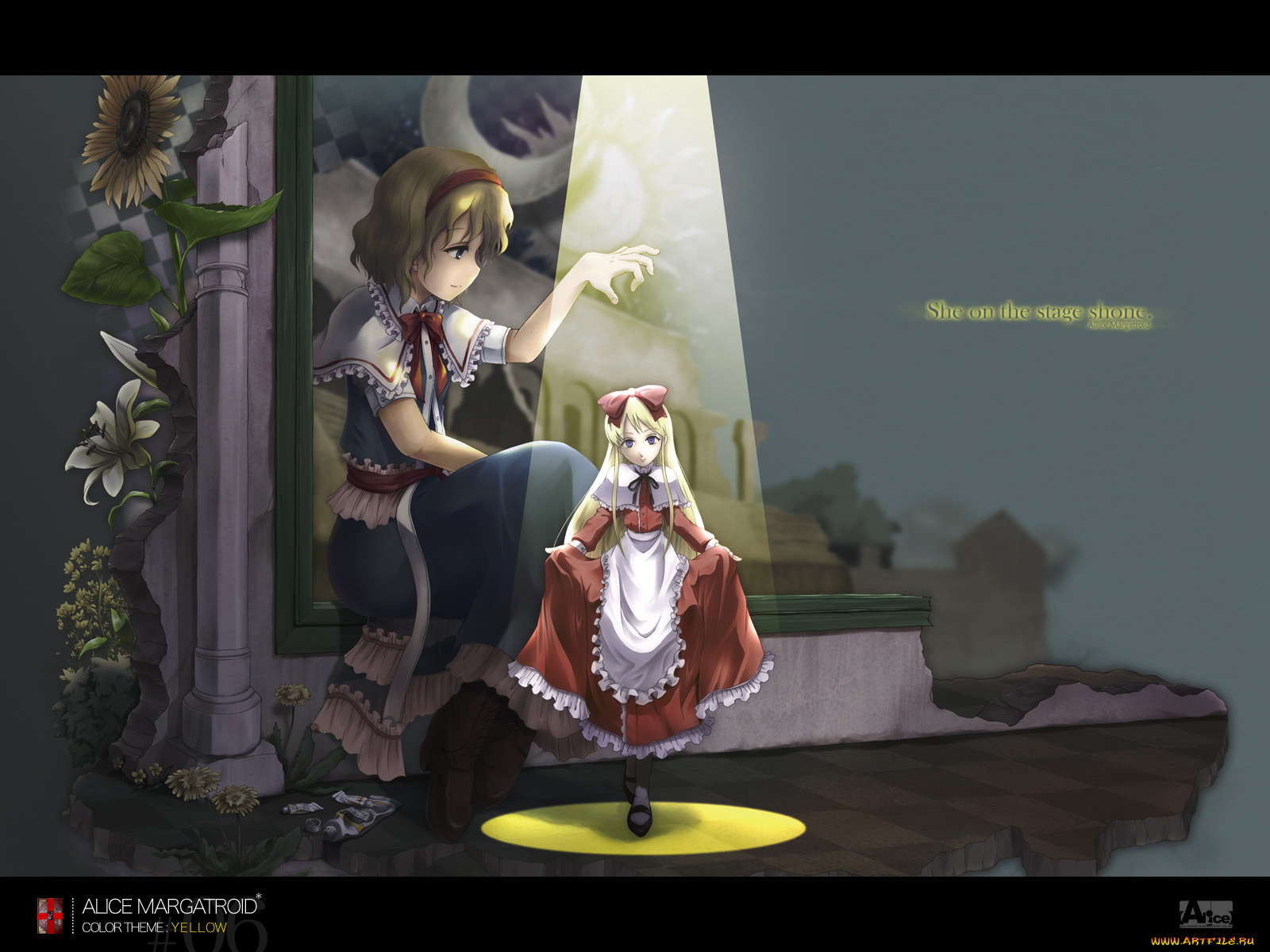 alice, matgatroid, аниме, touhou