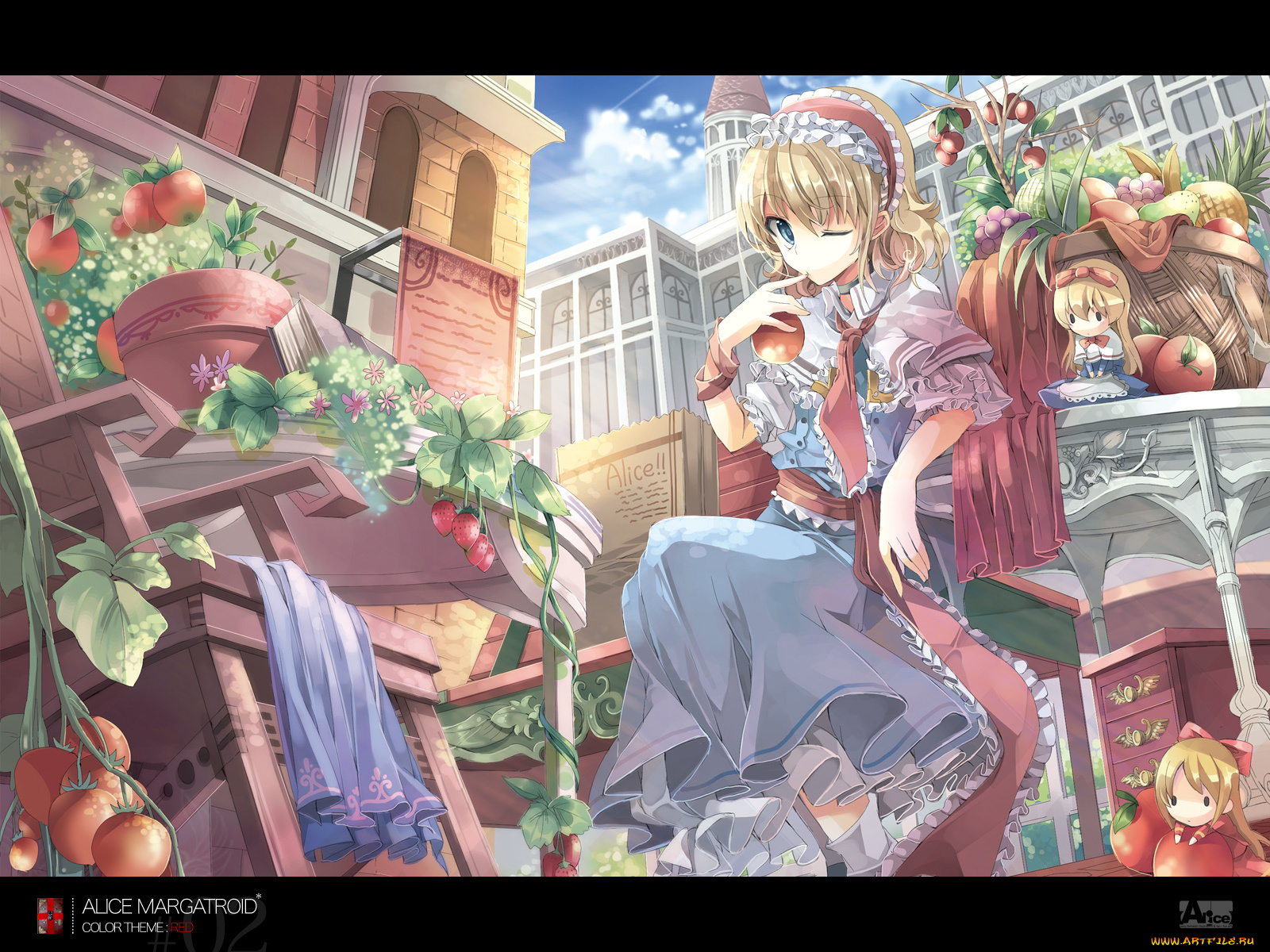 alice, matgatroid, аниме, touhou
