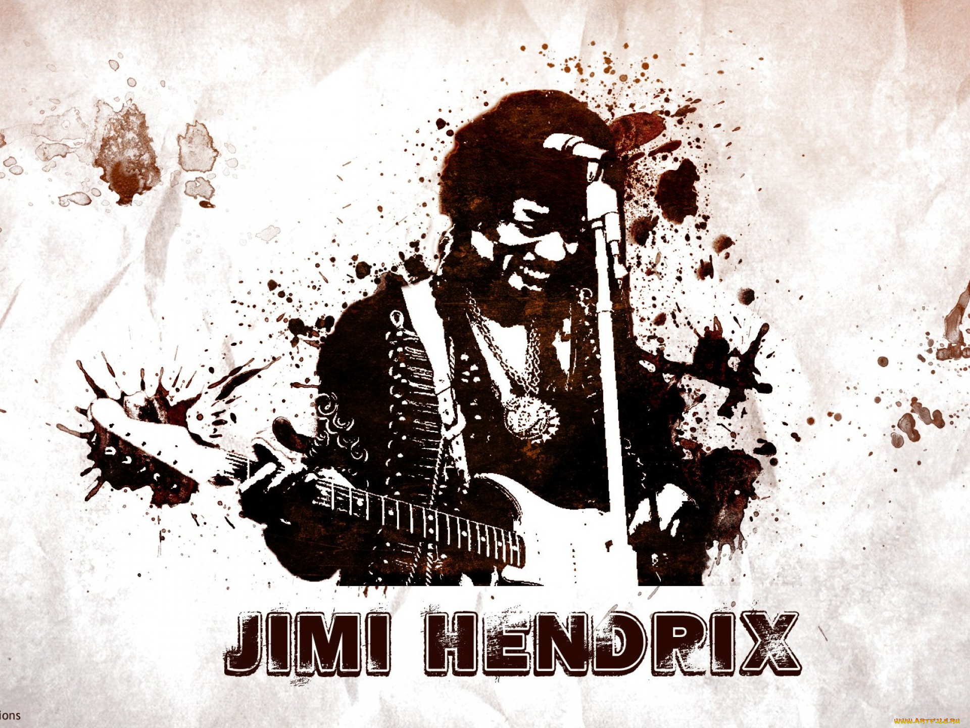 jimi, hendrix, рисованные, люди