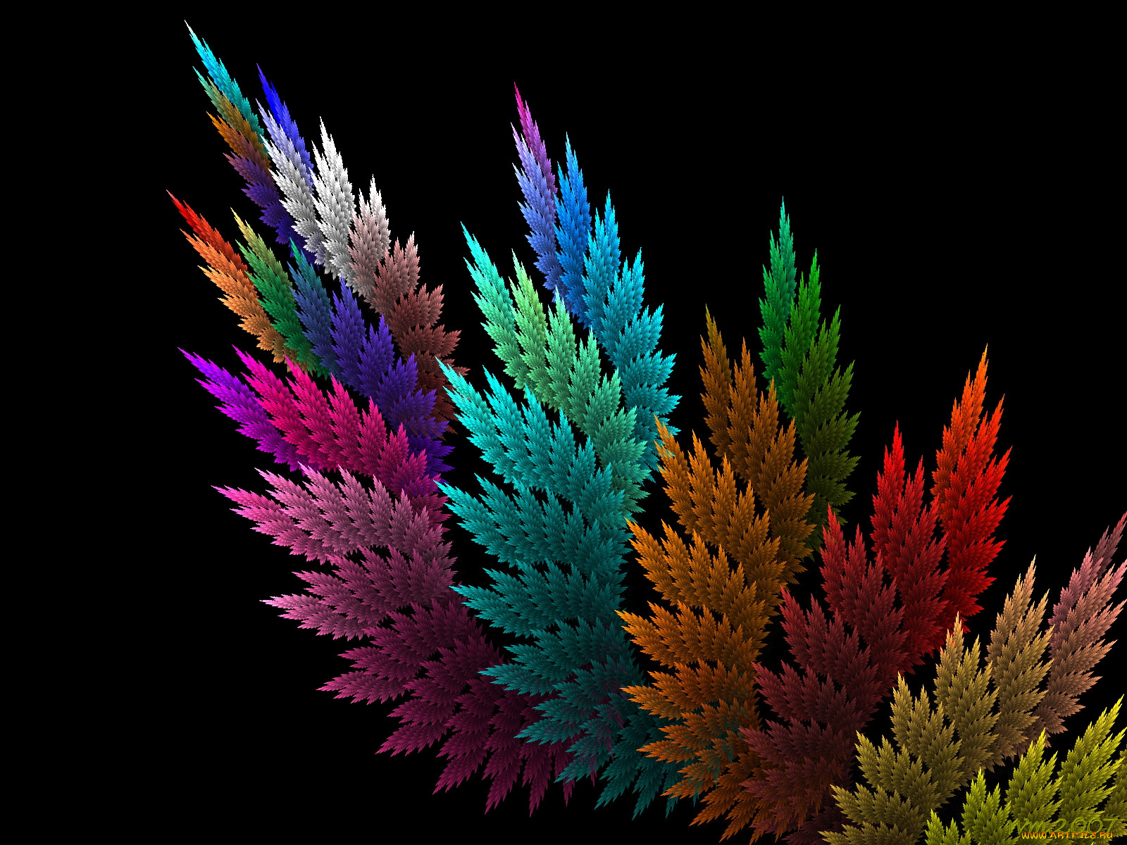 3д, графика, fractal, фракталы, рисунок, узор, фон