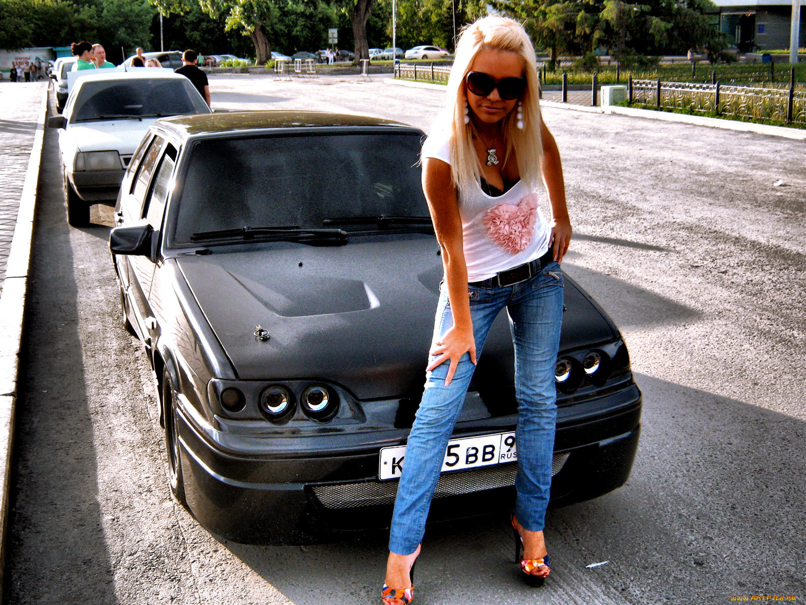 автомобили, авто, девушками