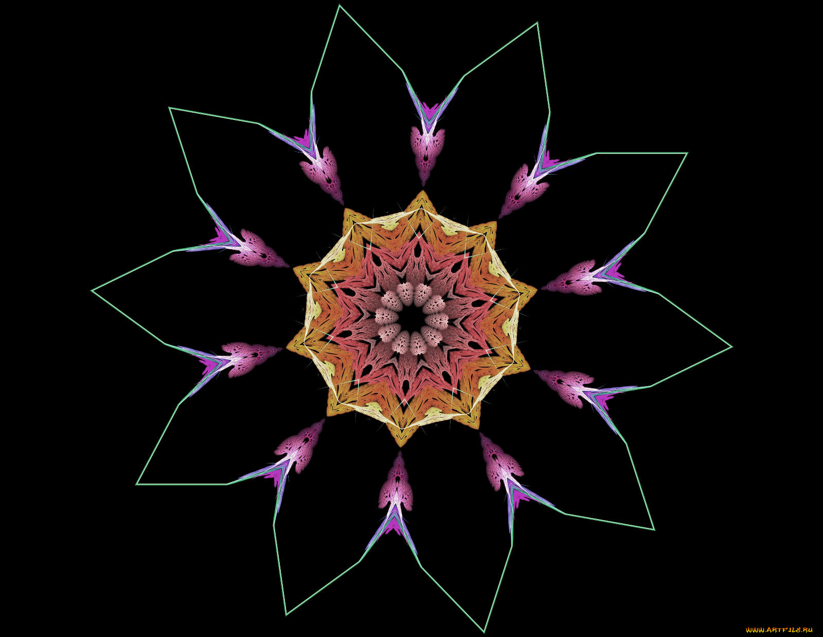 3д, графика, fractal, фракталы, рисунок, фон, узор