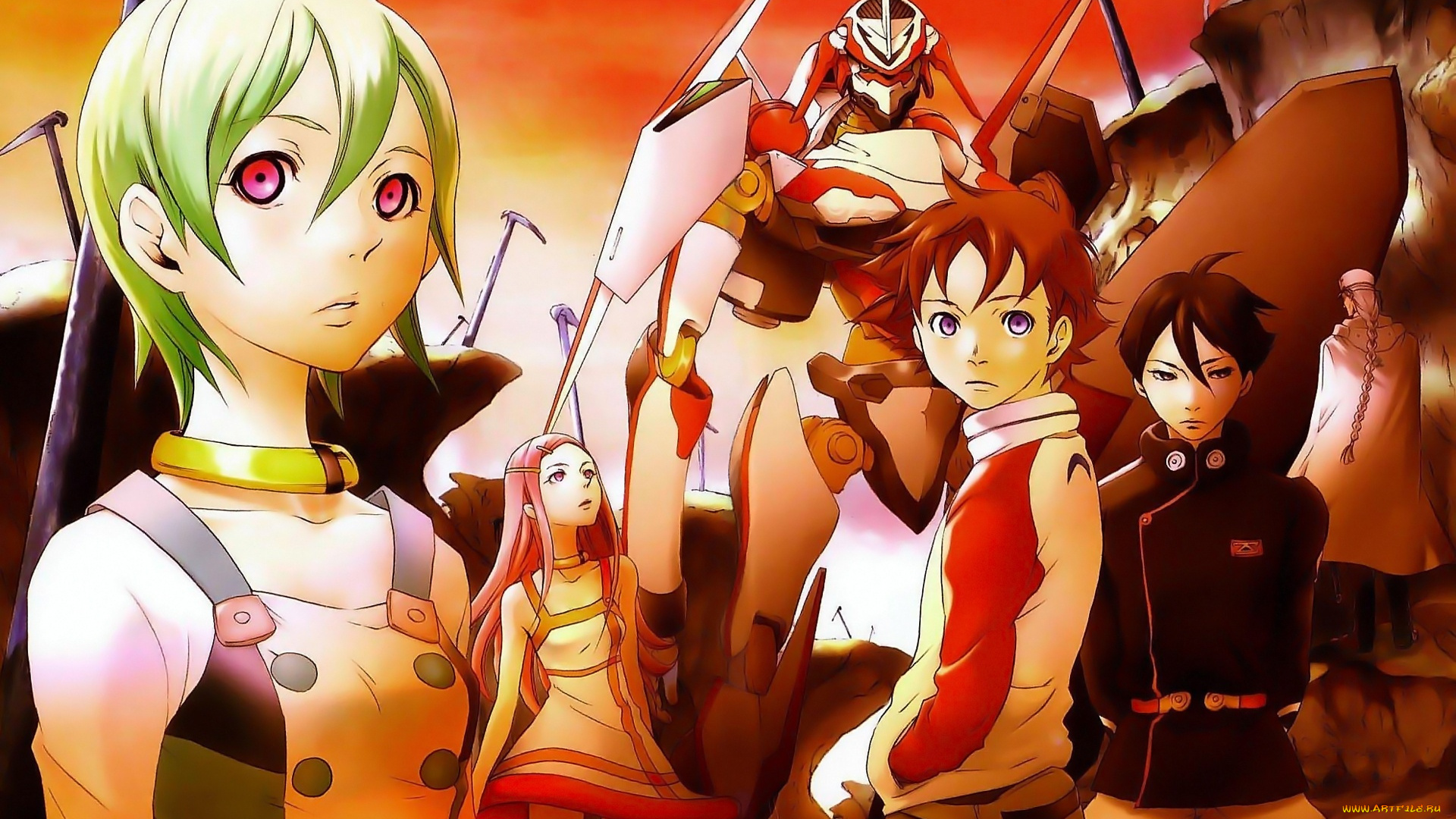 аниме, eureka, seven