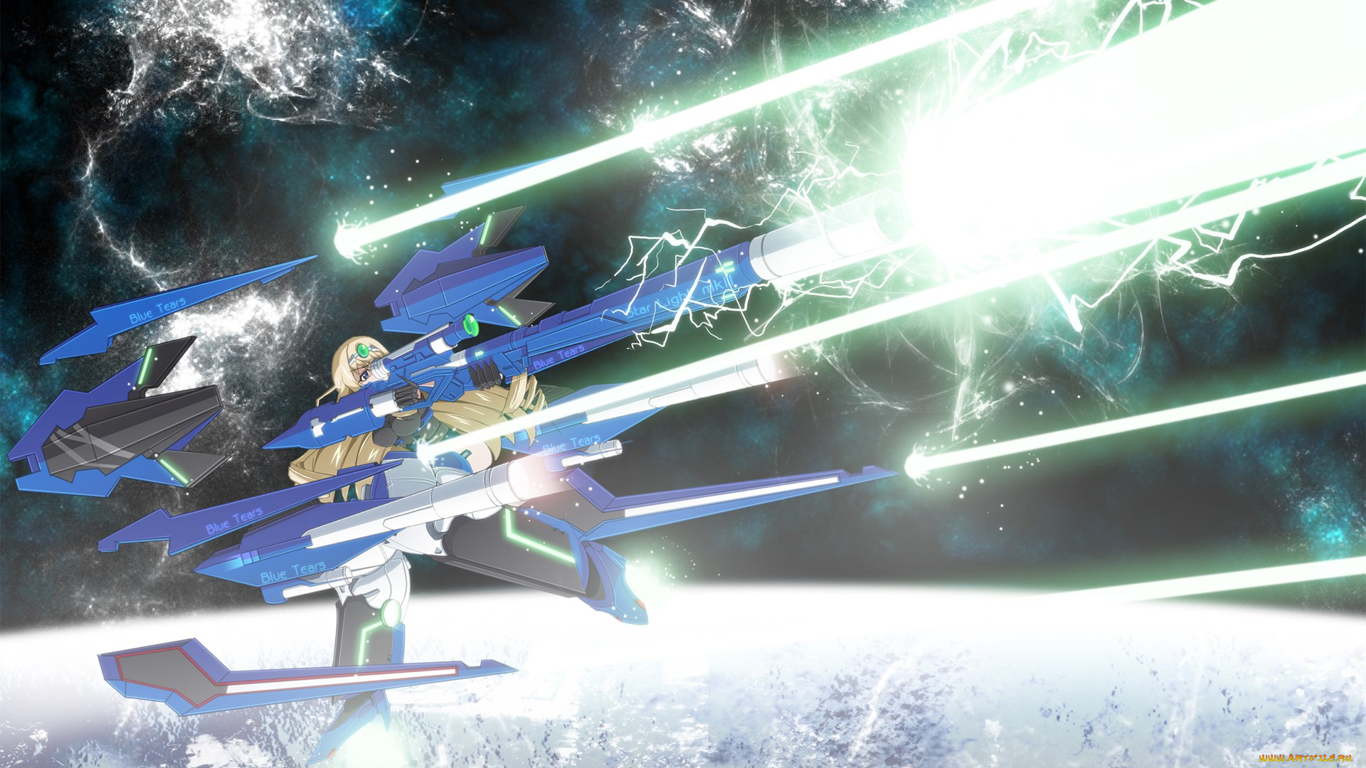 аниме, infinite, stratos, девочка