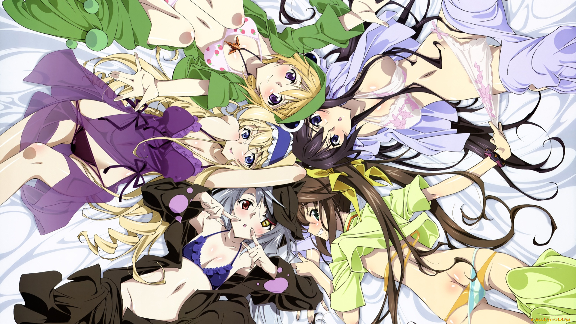 аниме, infinite, stratos, девочки