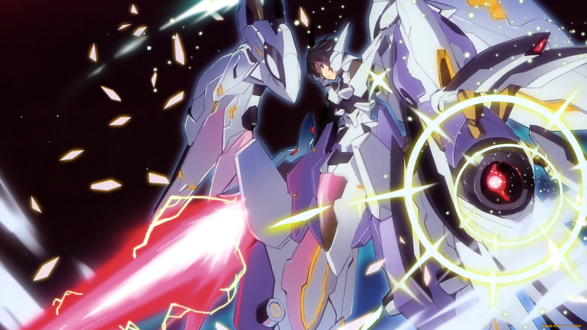 аниме, infinite, stratos, девушка