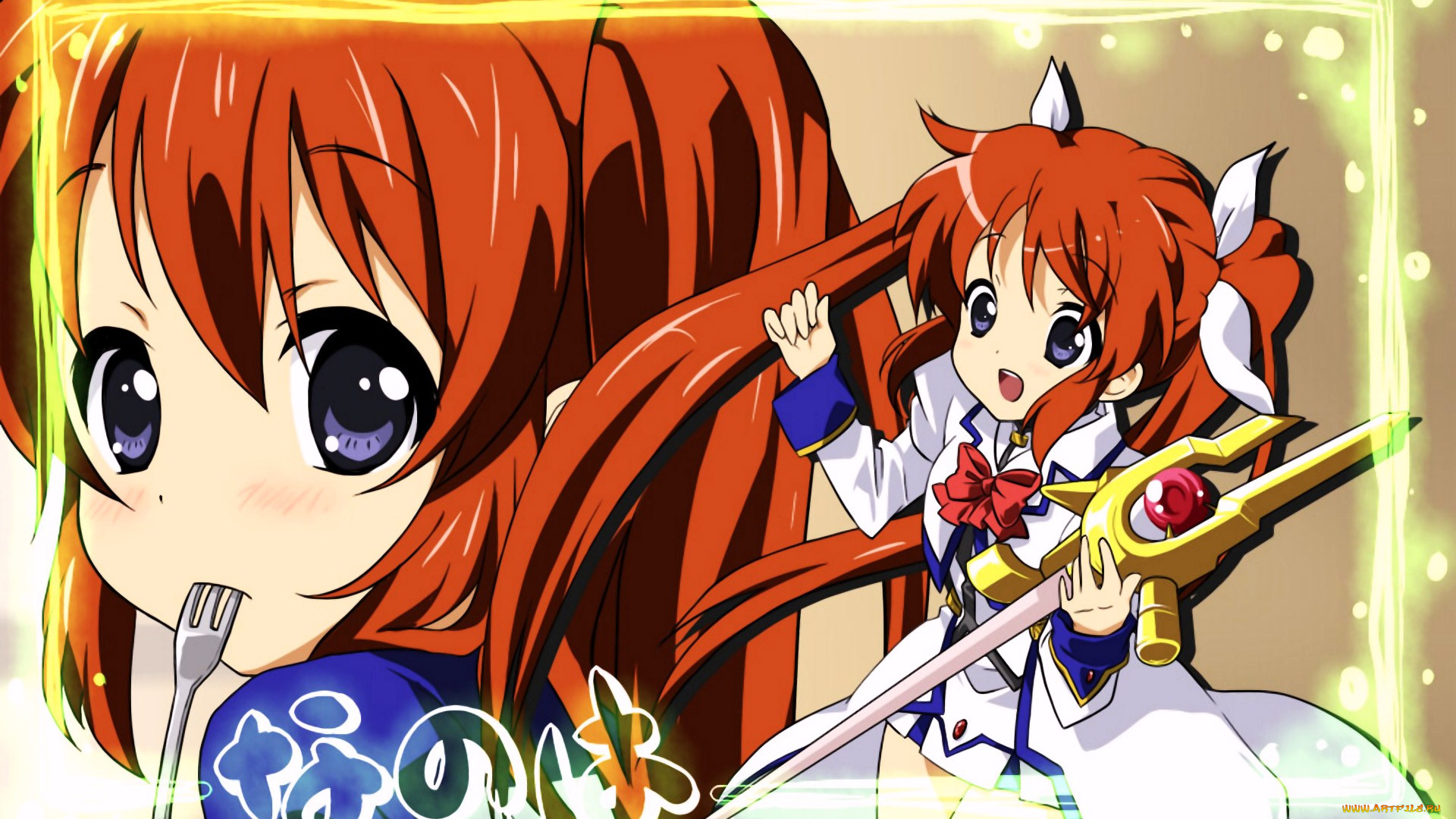 аниме, mahou, shoujo, lyrical, nanoha