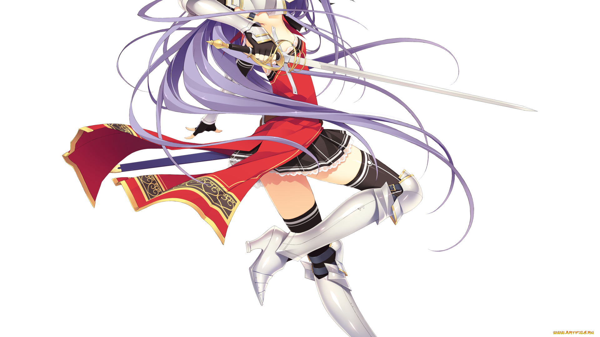 аниме, weapon, blood, technology, ножны, оружие, шпага, девушка