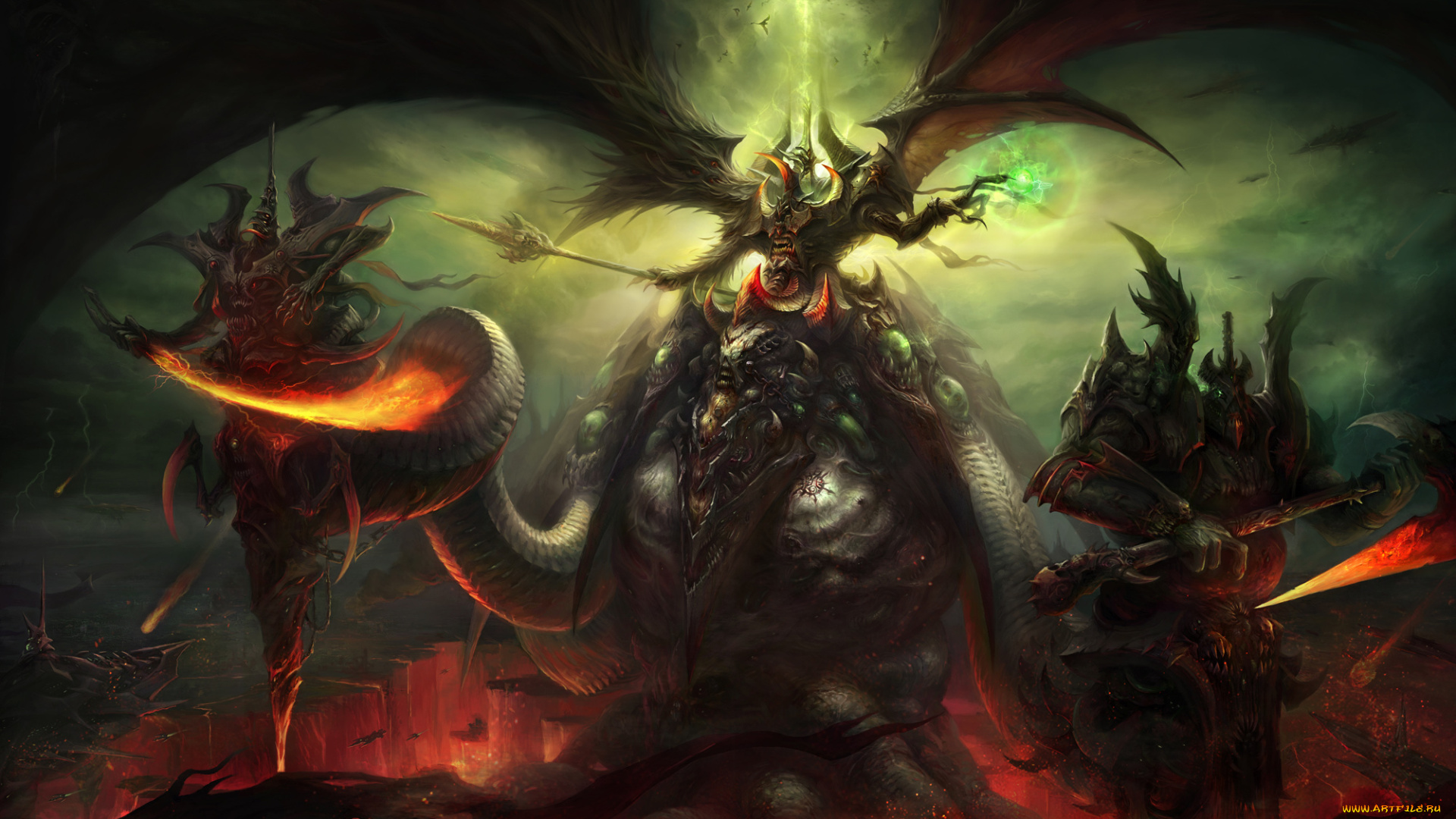 фэнтези, нежить, демон, чудовище, монстр