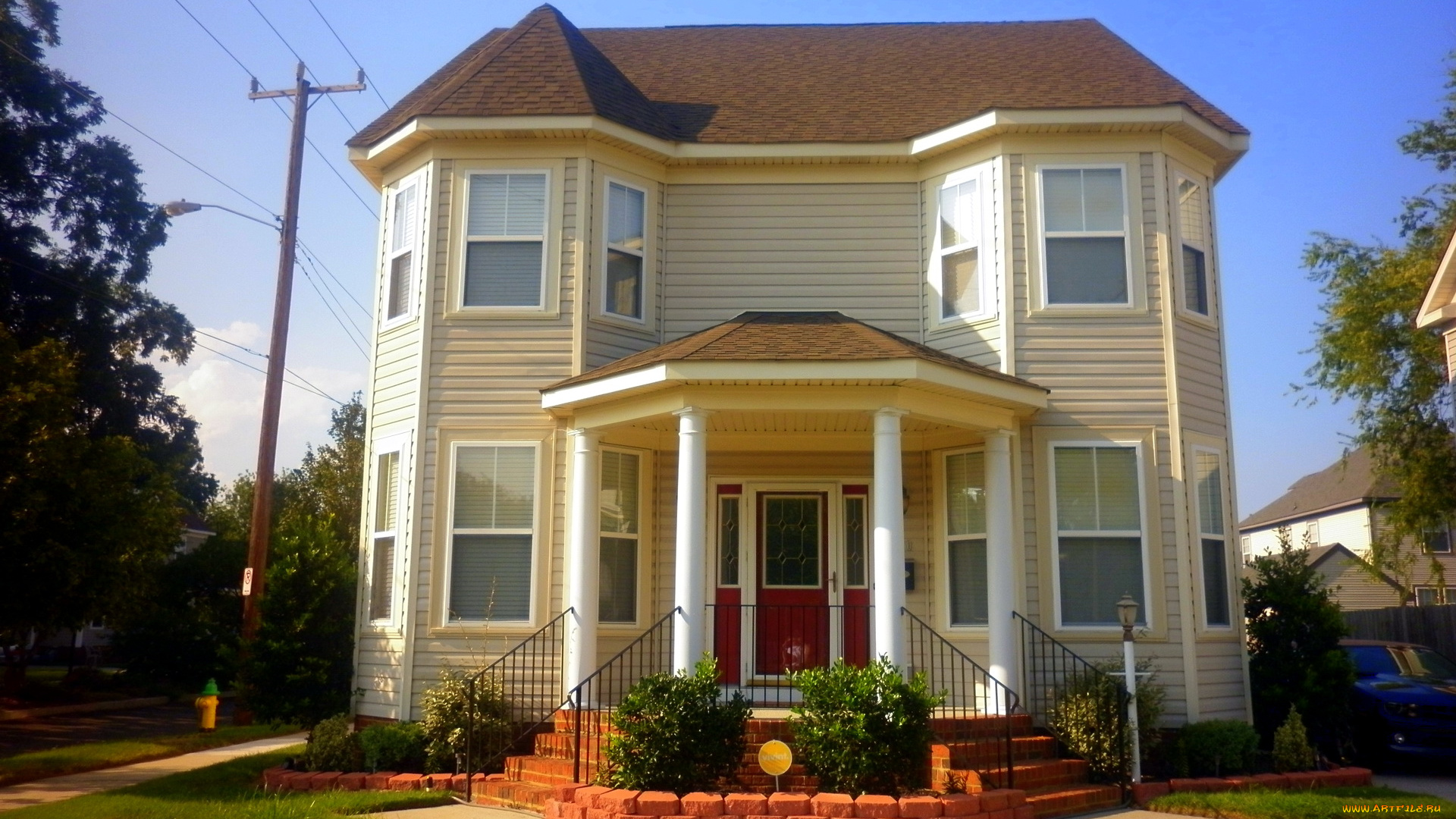 города, здания, дома, virginia, сша, norfolk