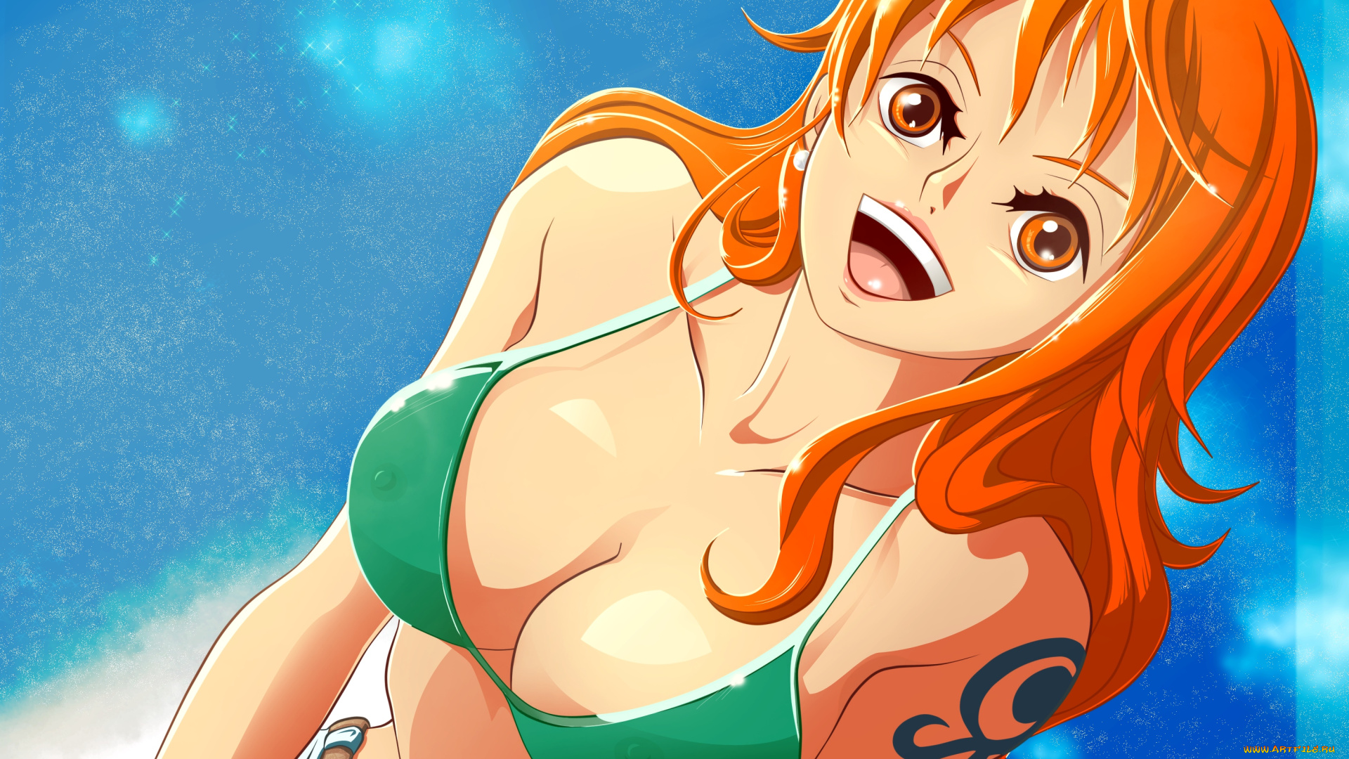 nami, аниме, one, piece