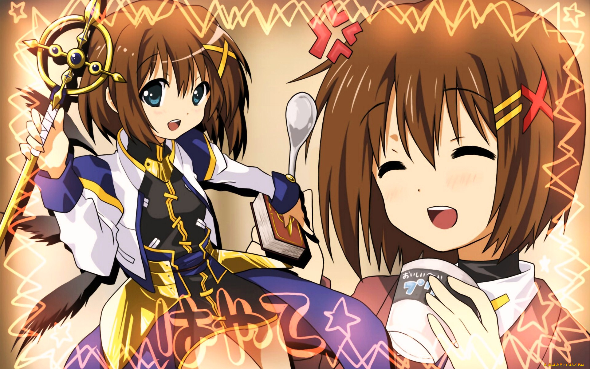 аниме, mahou, shoujo, lyrical, nanoha