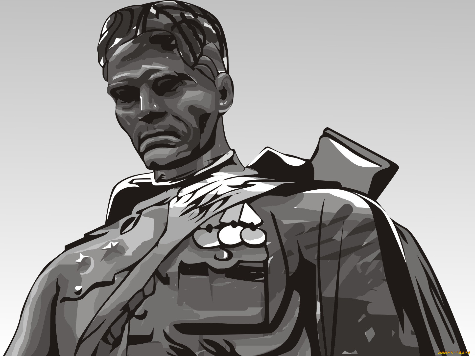 рисованные, армия, солдат