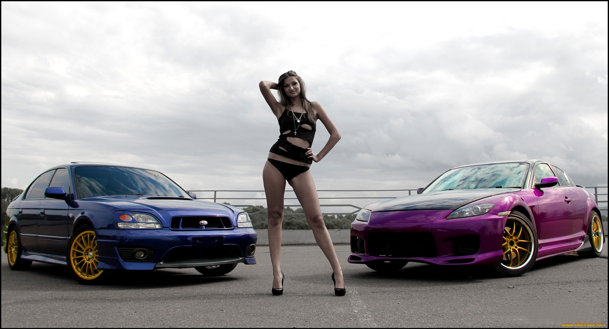 автомобили, авто, девушками