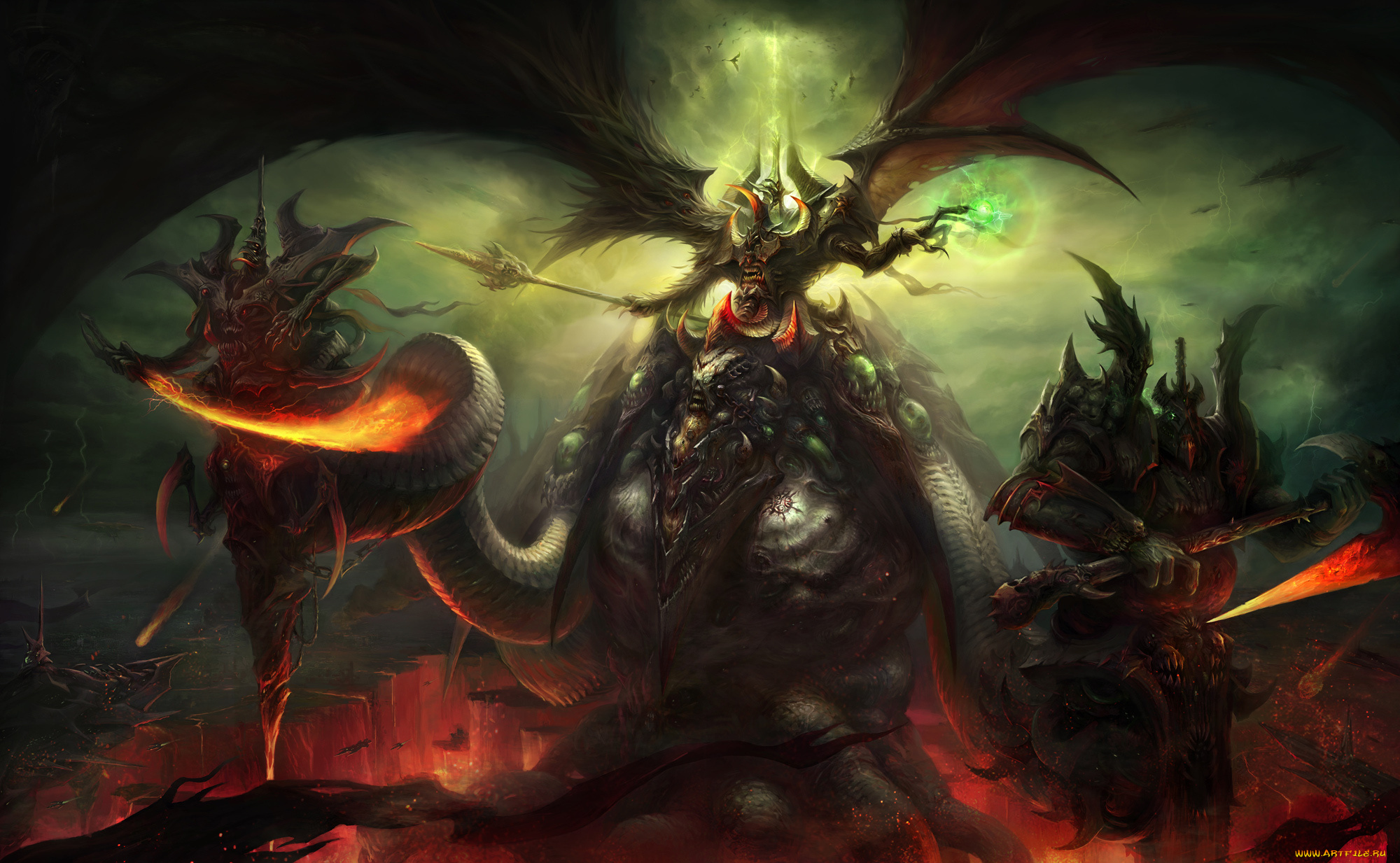 фэнтези, нежить, демон, чудовище, монстр