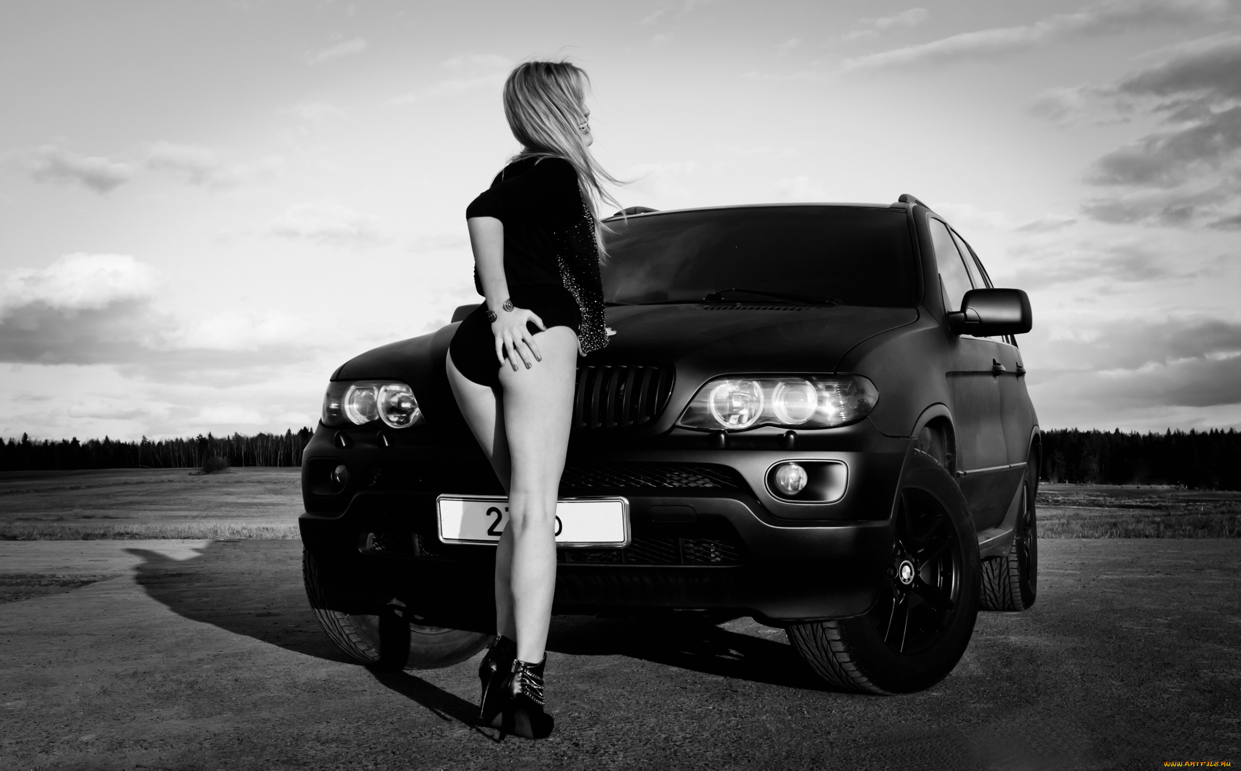 автомобили, авто, девушками