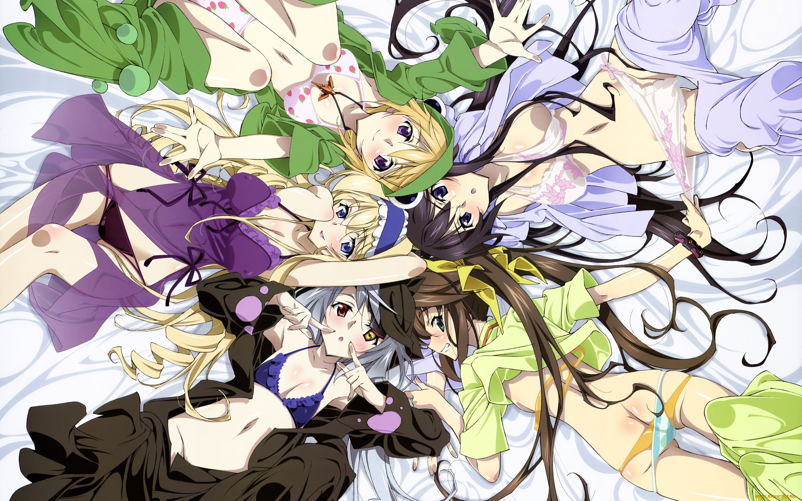 аниме, infinite, stratos, девочки