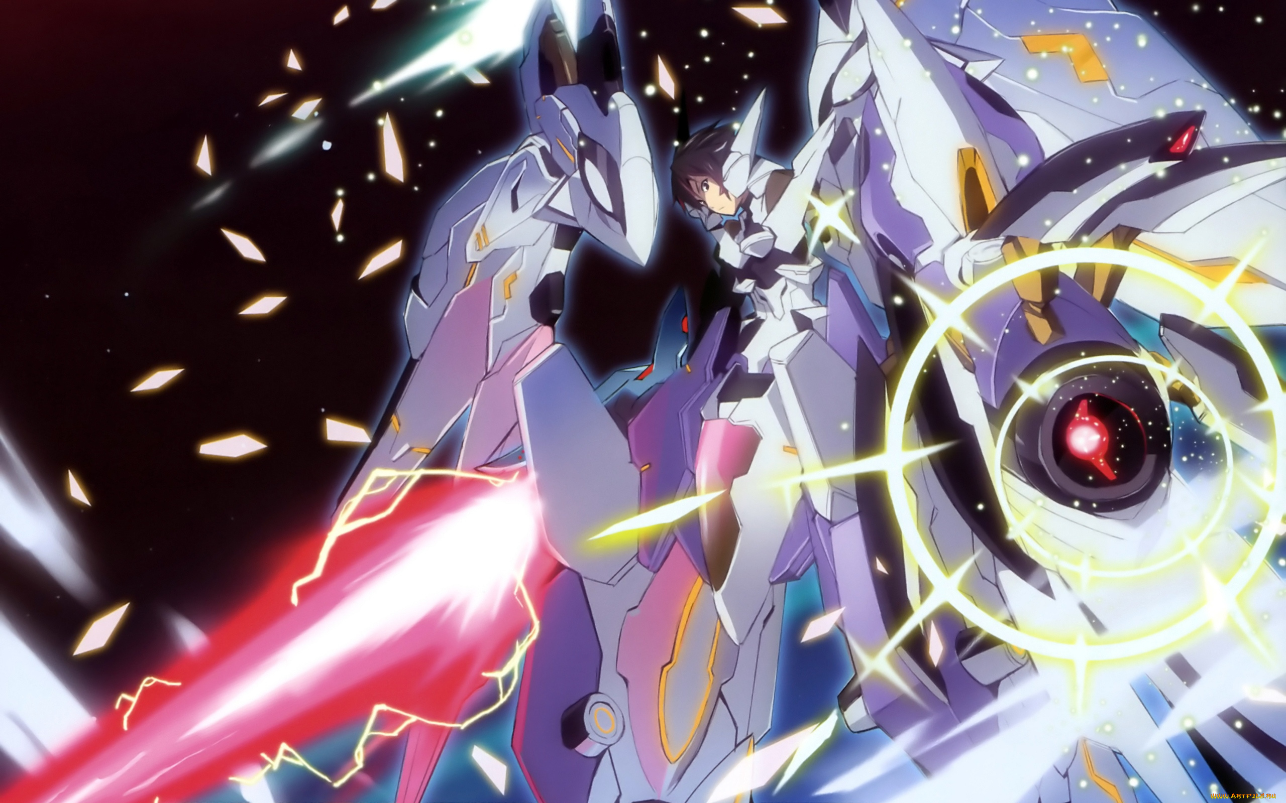 аниме, infinite, stratos, девушка