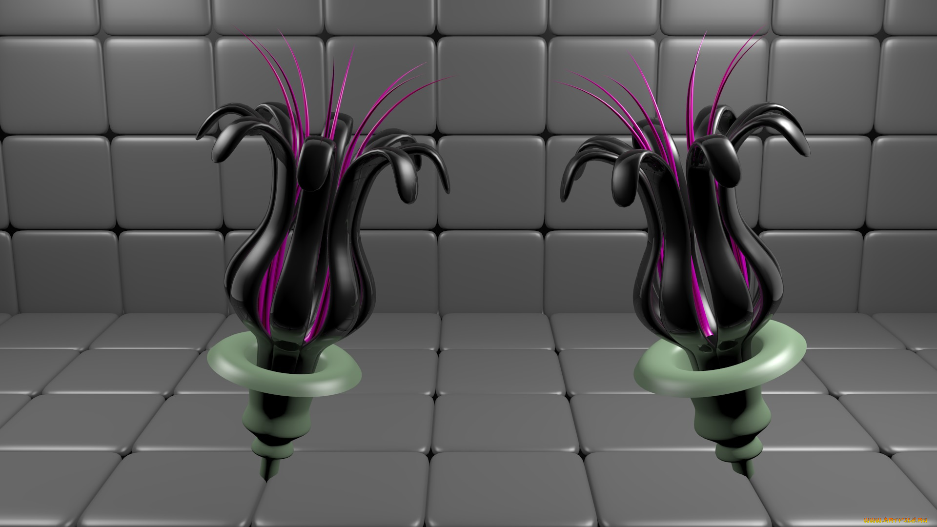 3д, графика, flowers, цветы, фон, узор