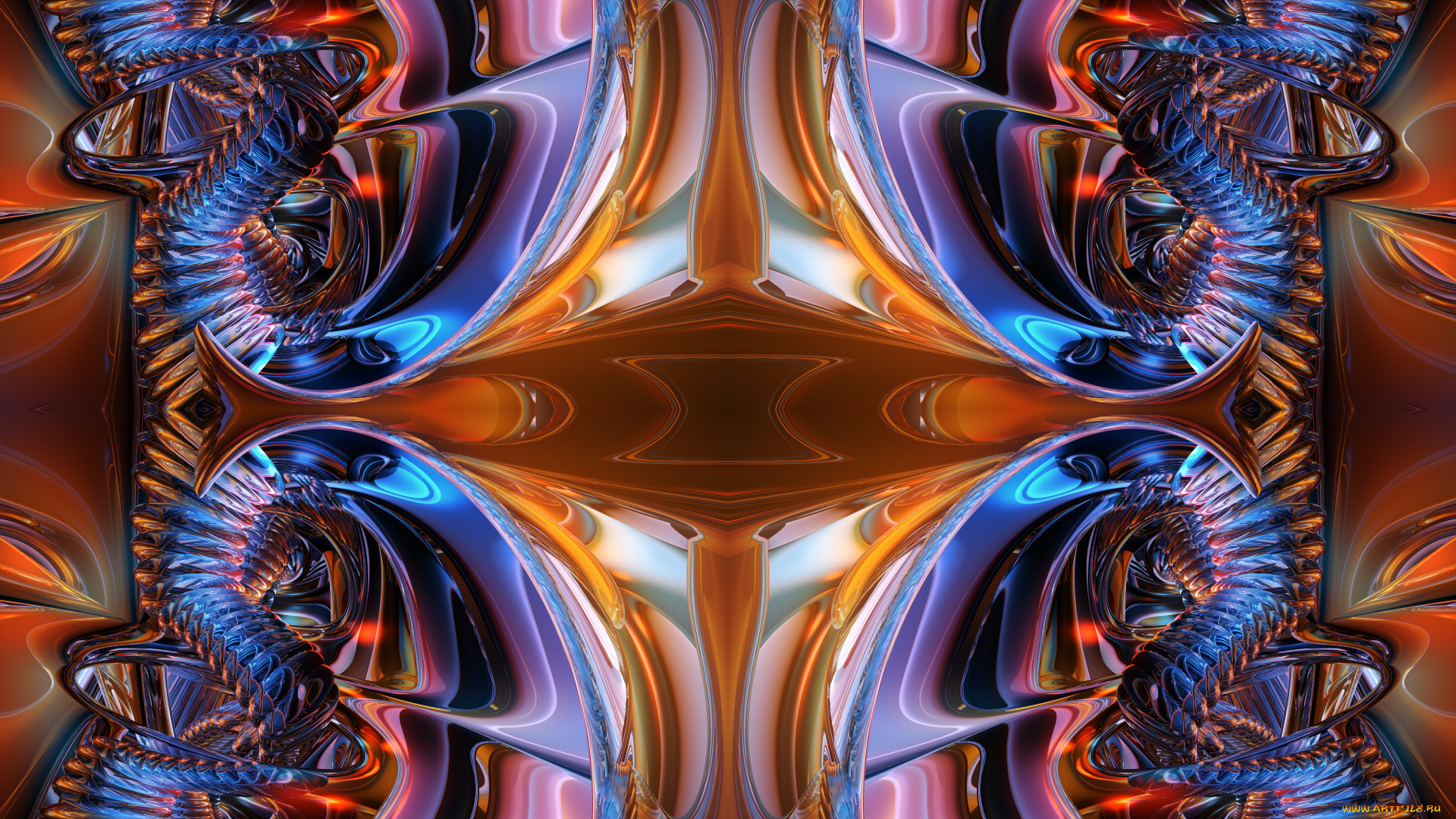 3д, графика, fractal, фракталы, цвета, узор, фон