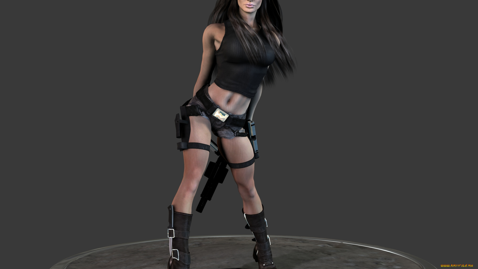 3д, графика, people, люди, девушка, оружие