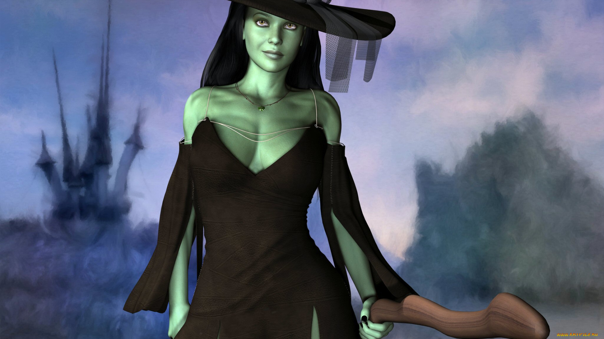 3д, графика, people, люди, шляпа, девушка