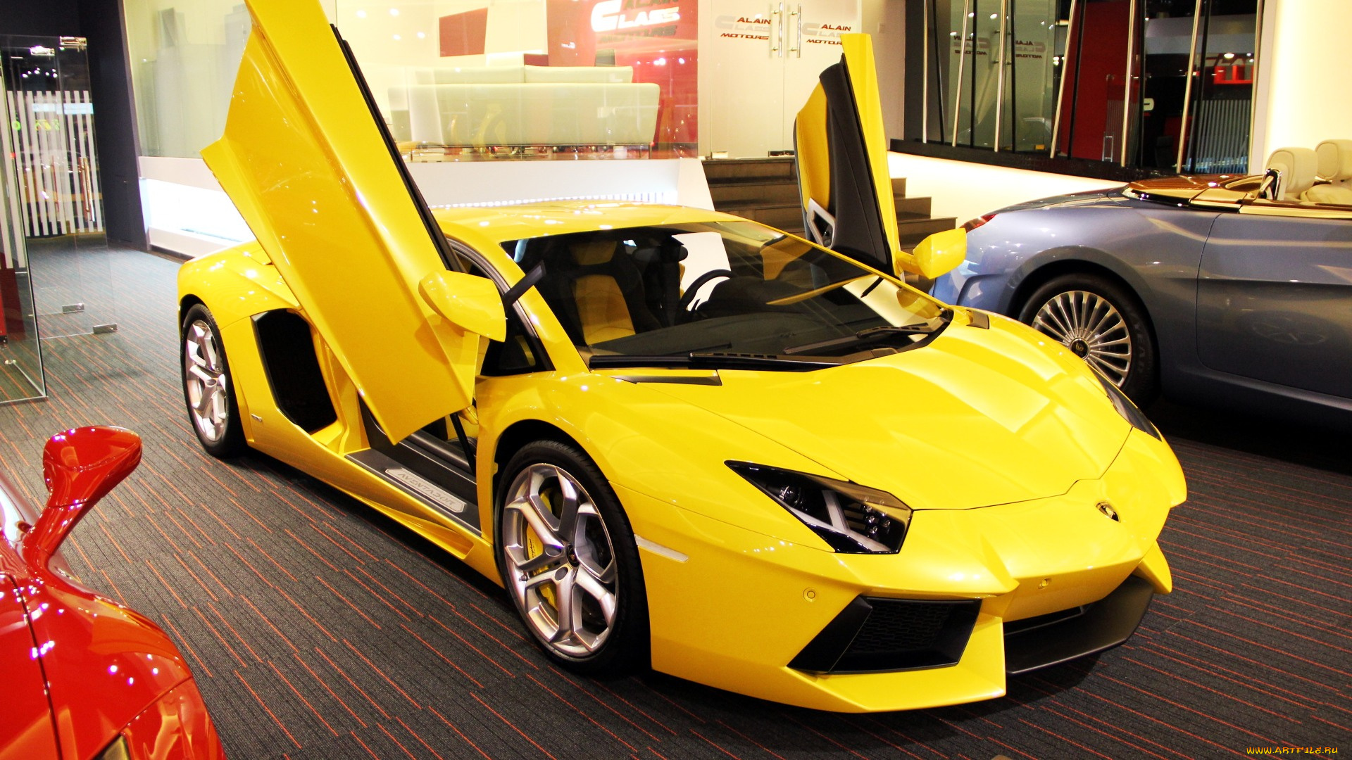 lamborghini, aventador, автомобили, выставки, уличные, фото, automobili, s, p, a, спортивные, италия