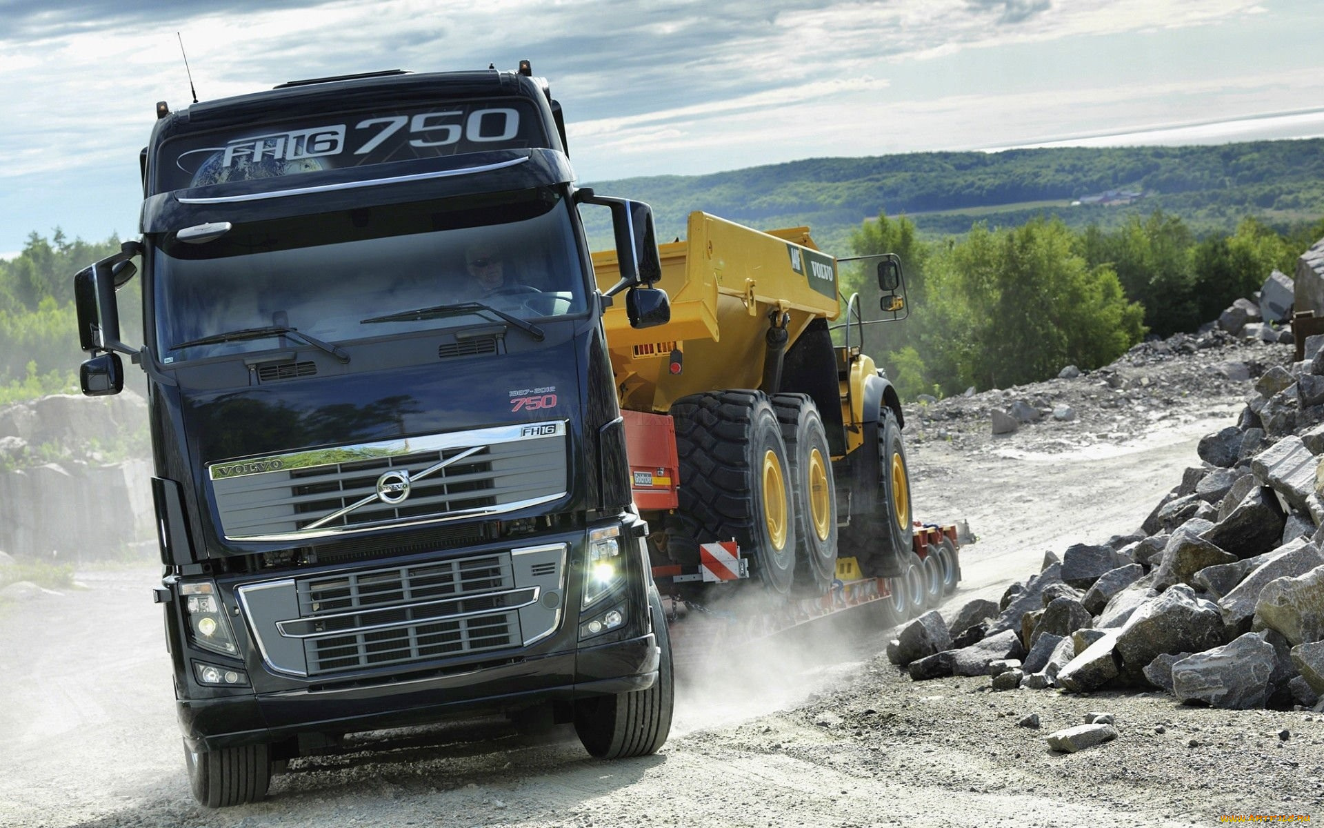 volvo, автомобили, trucks, перевозка, автопоезд