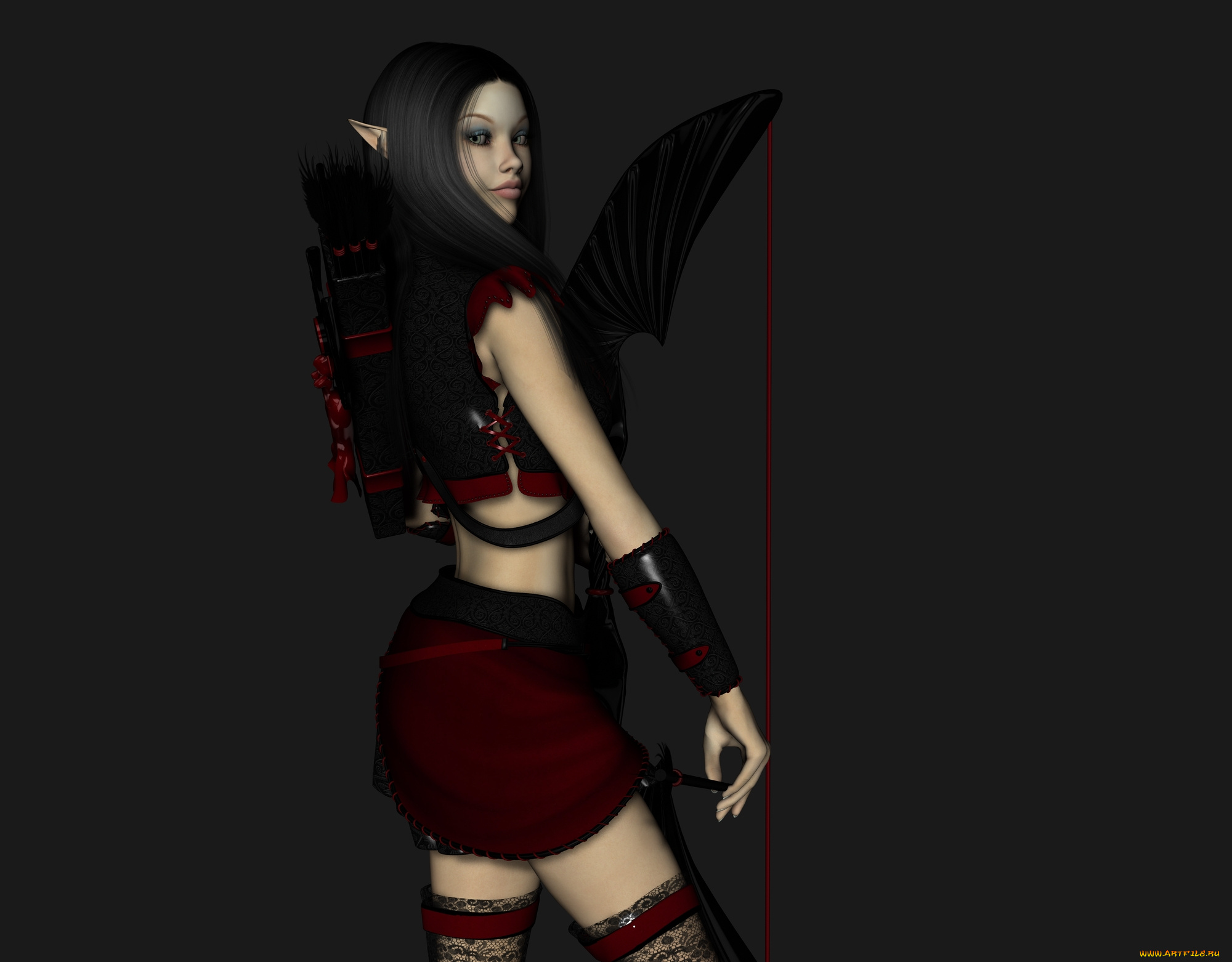 3д, графика, elves, эльфы, эльфийка