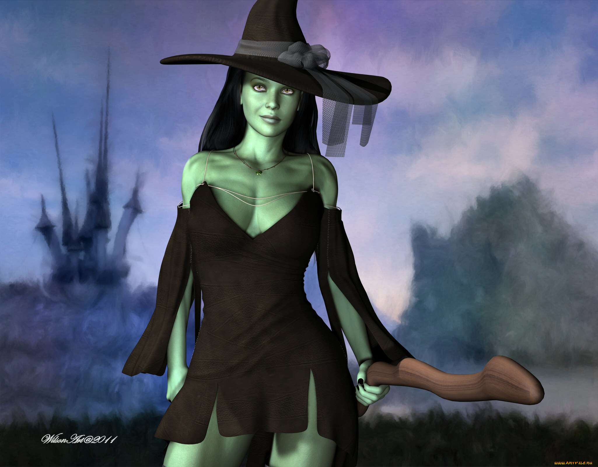 3д, графика, people, люди, шляпа, девушка