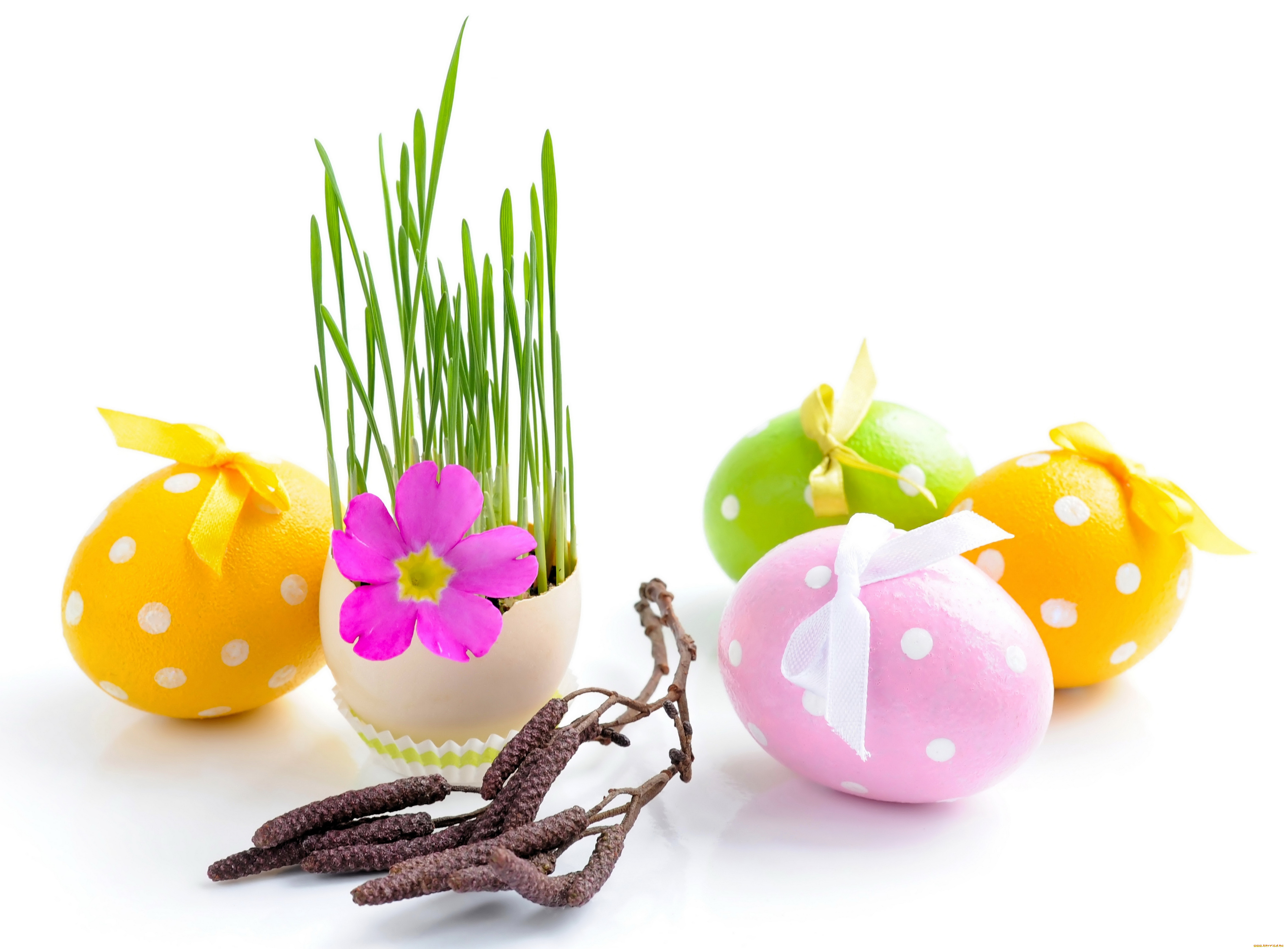 праздничные, пасха, яйца, цветы