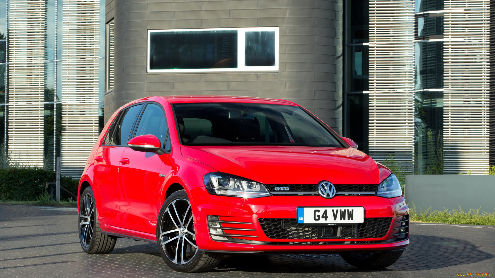 2013, volkswagen, golf, vii, gtd, автомобили, volkswagen, golf, красный