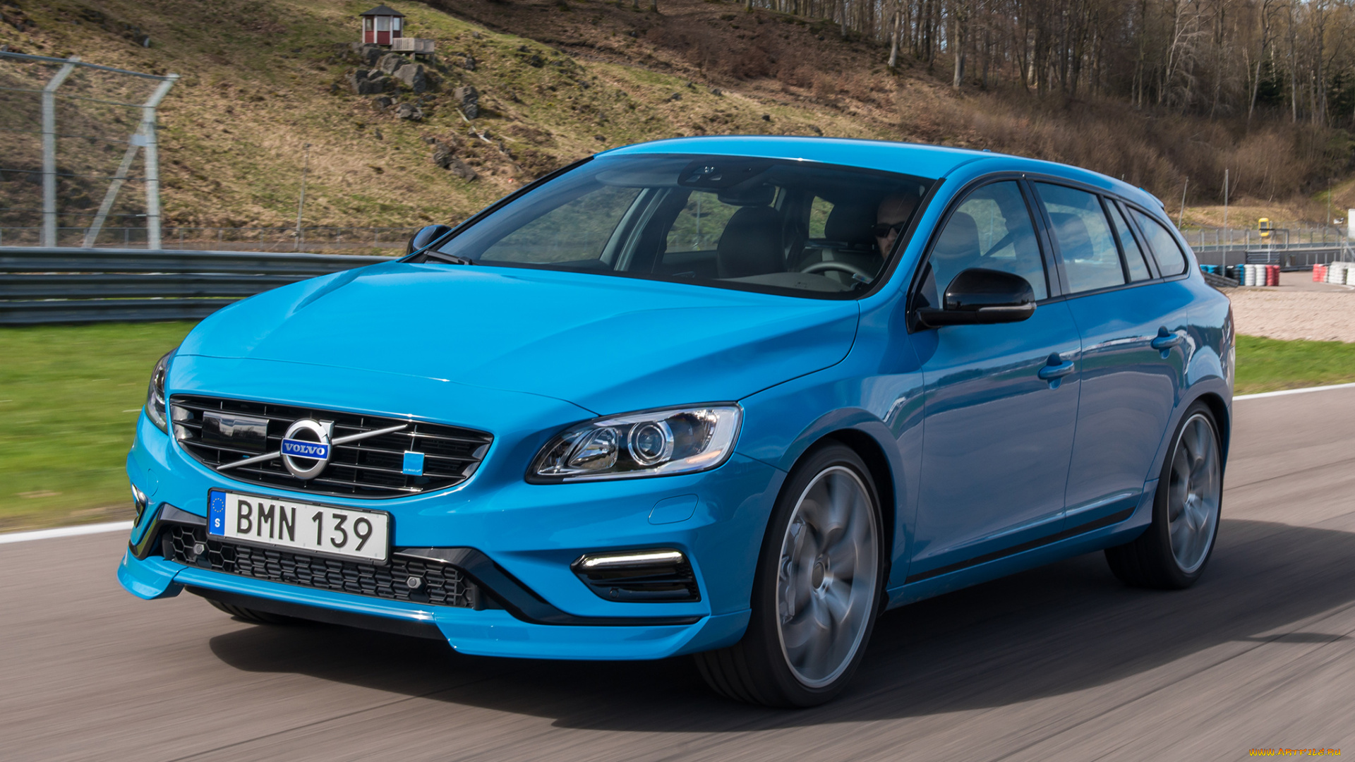 автомобили, volvo, синий, 2014г, v60, polestar