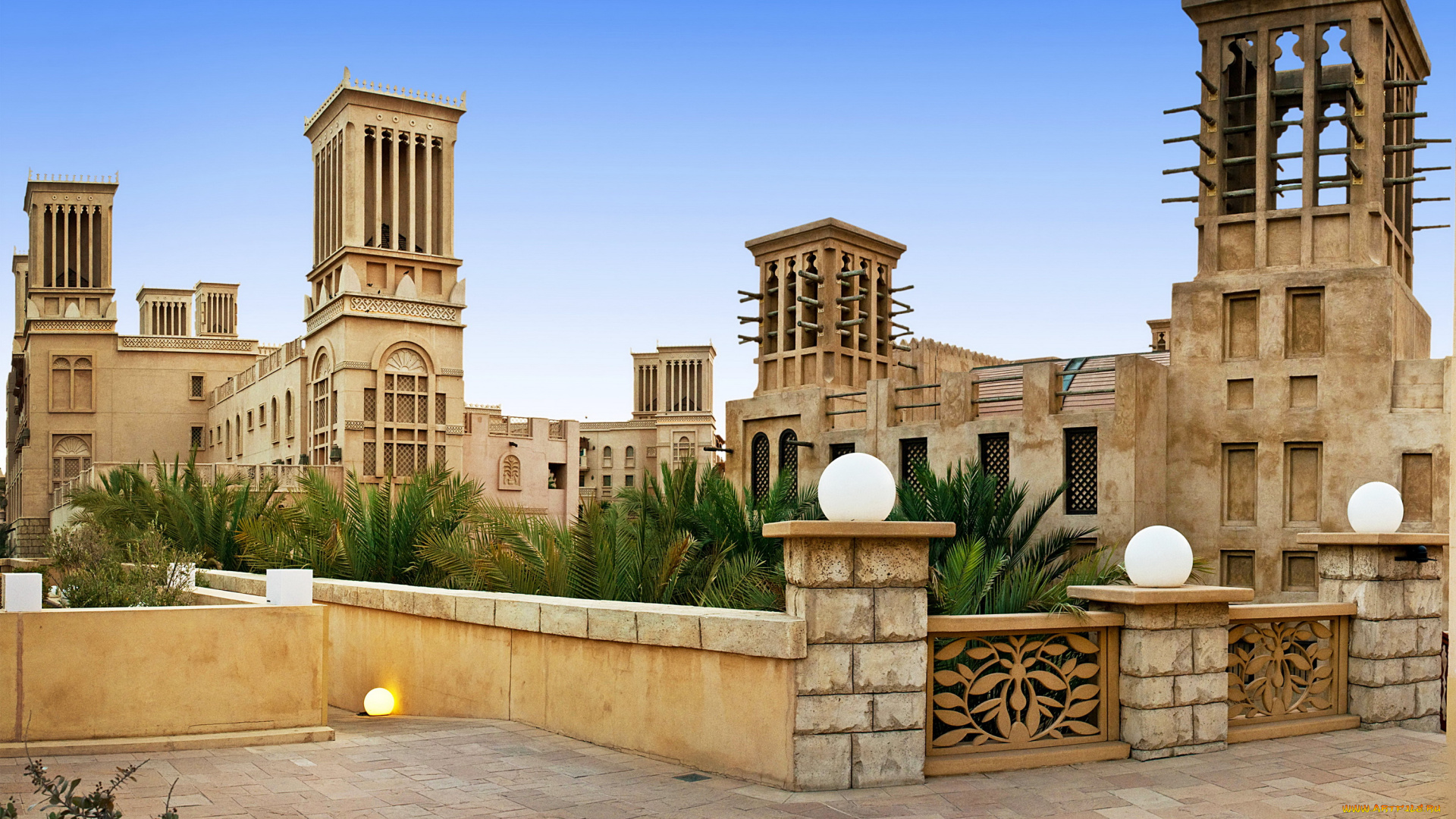 города, дубаи, , оаэ, пальмы, дома, дубаи