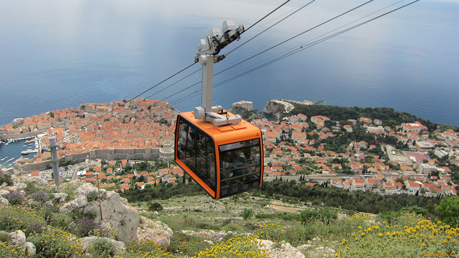 техника, другое, кабинка, фуникулёр, горы