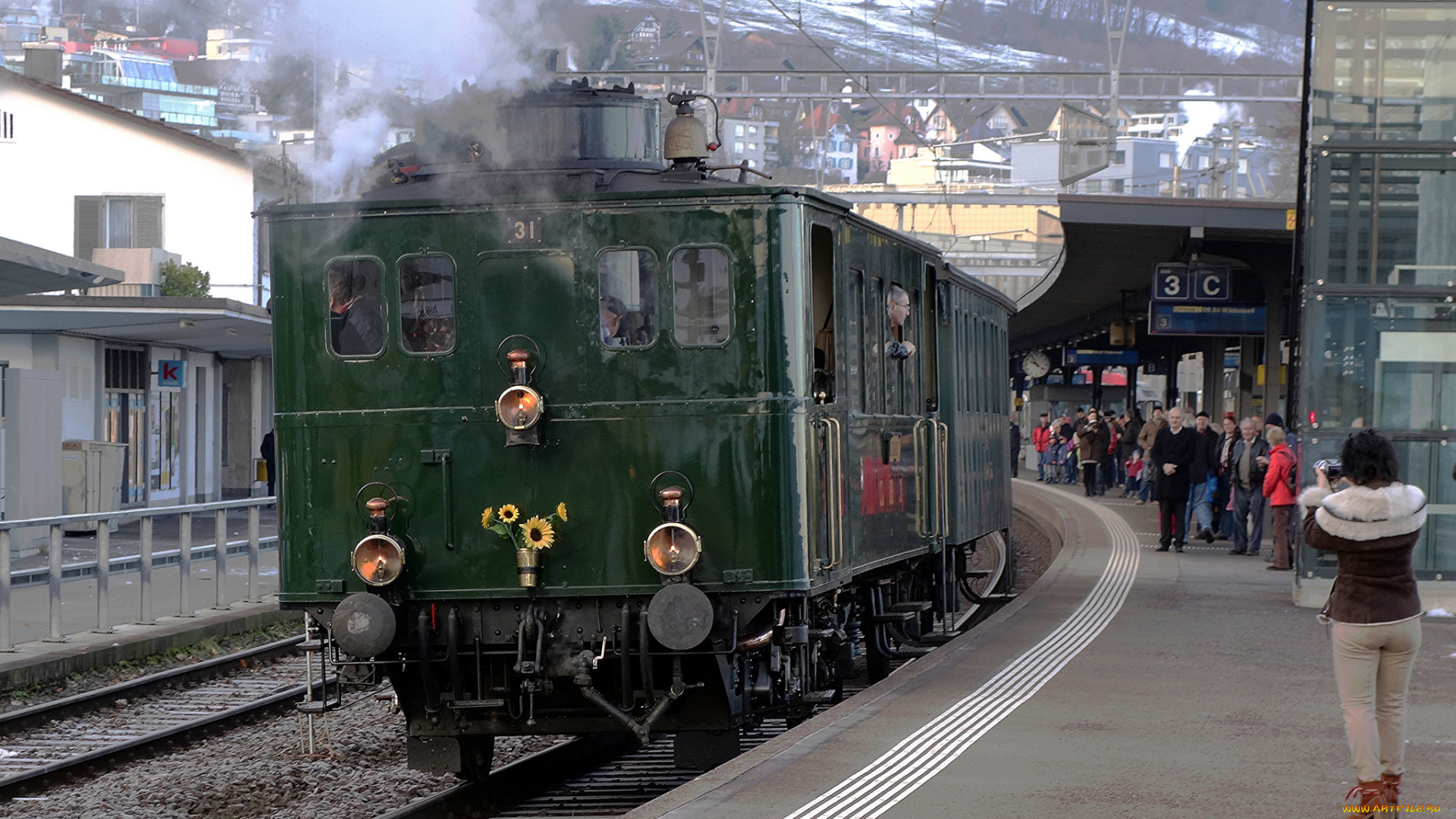 техника, паровозы, железная, дорога, рельсы, паровоз