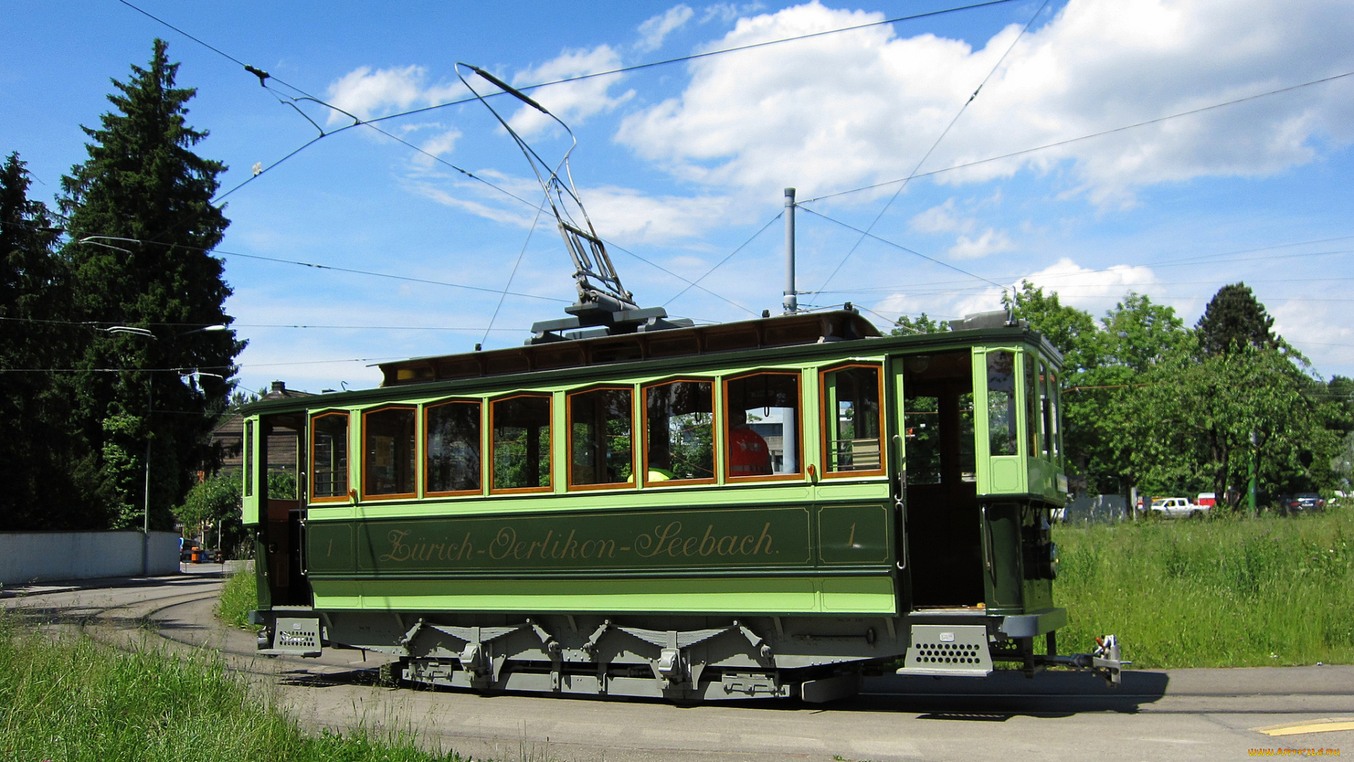 техника, трамваи, рельсы, город, улица, трамвай