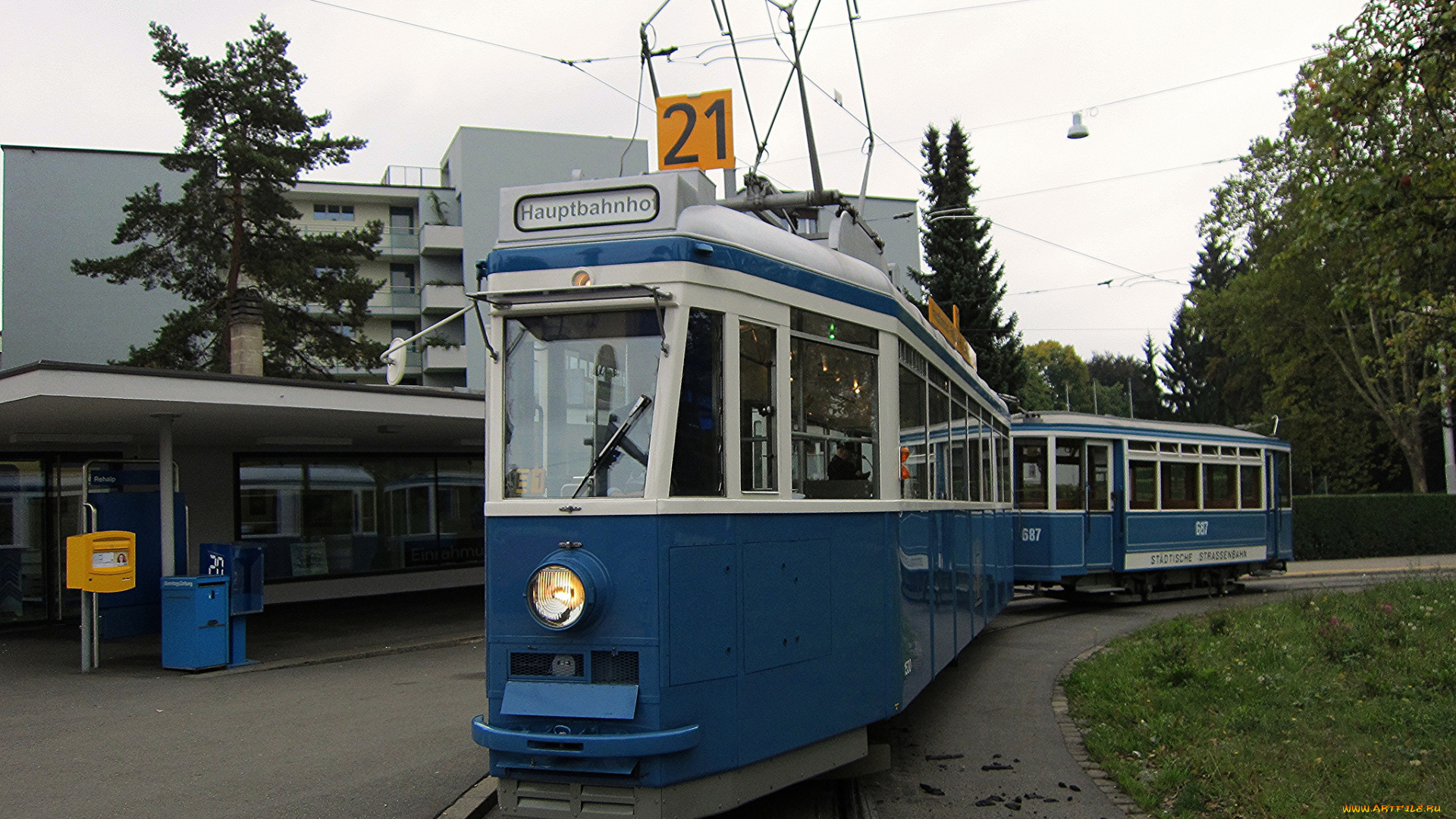 техника, трамваи, рельсы, улица, город, трамвай