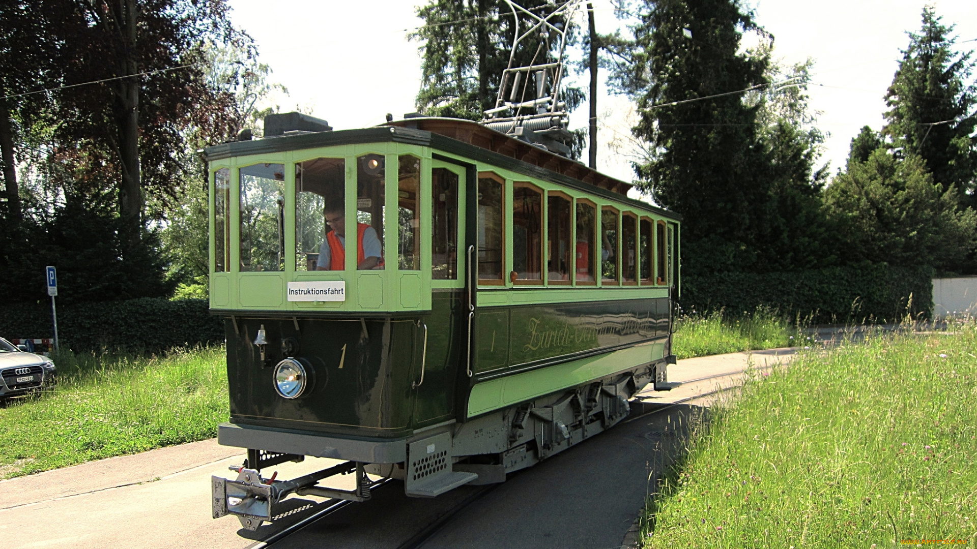 техника, трамваи, рельсы, улица, город, трамвай