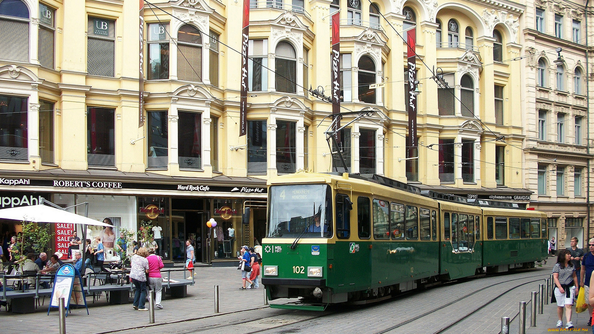 техника, трамваи, рельсы, улица, трамвай, город