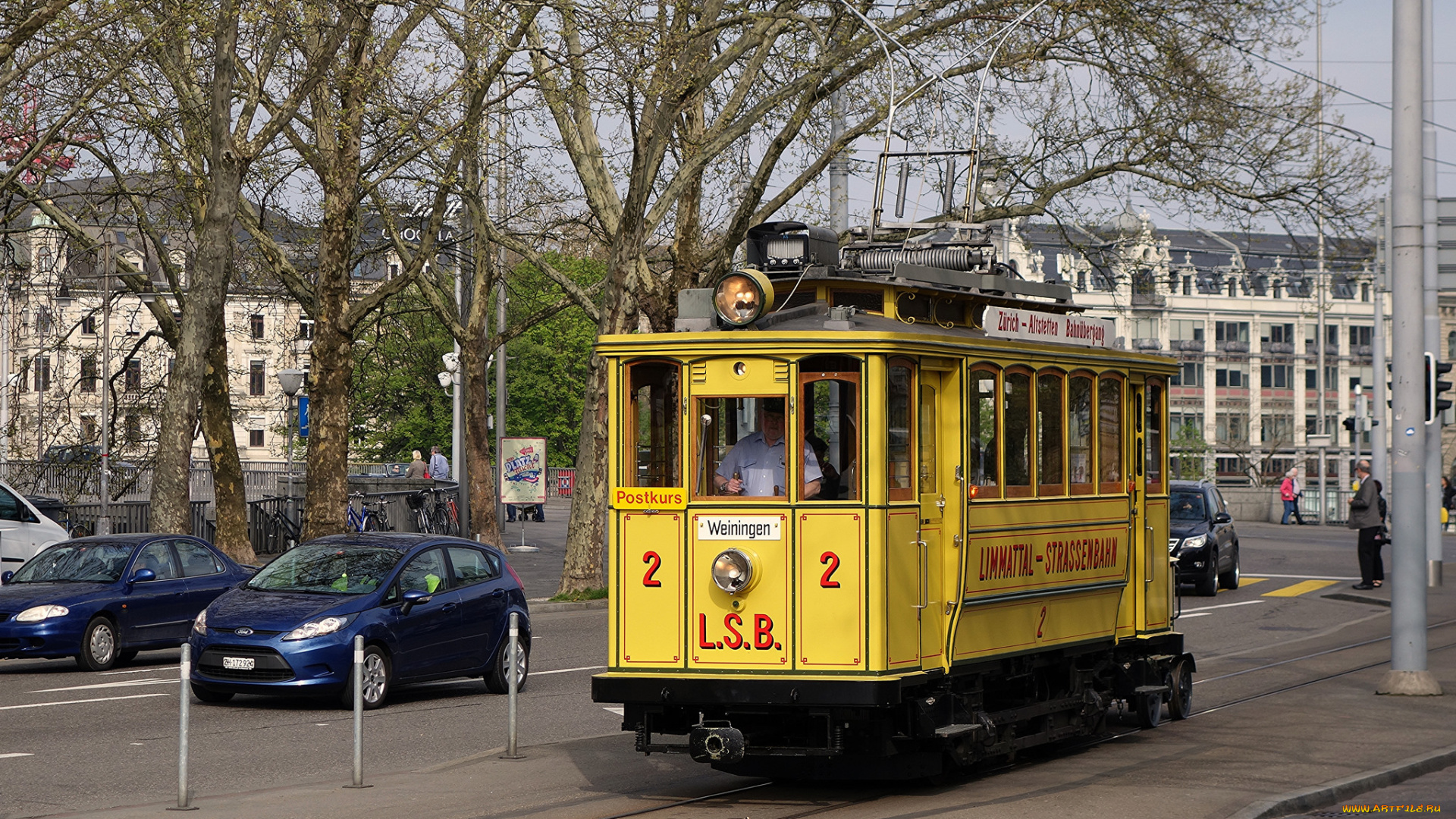 техника, трамваи, трамвай, город, улица, рельсы