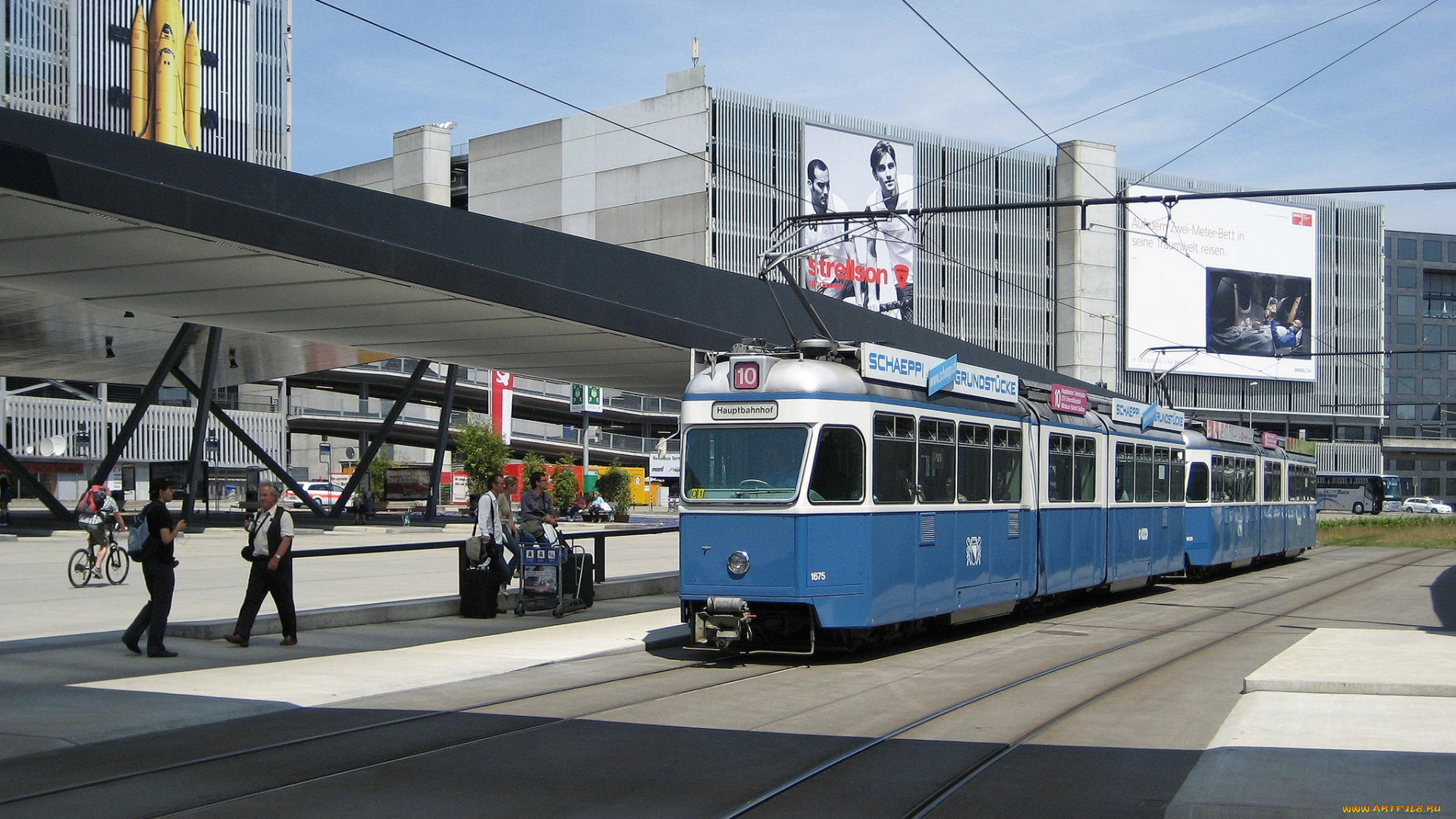 техника, трамваи, трамвай, город, улица, рельсы