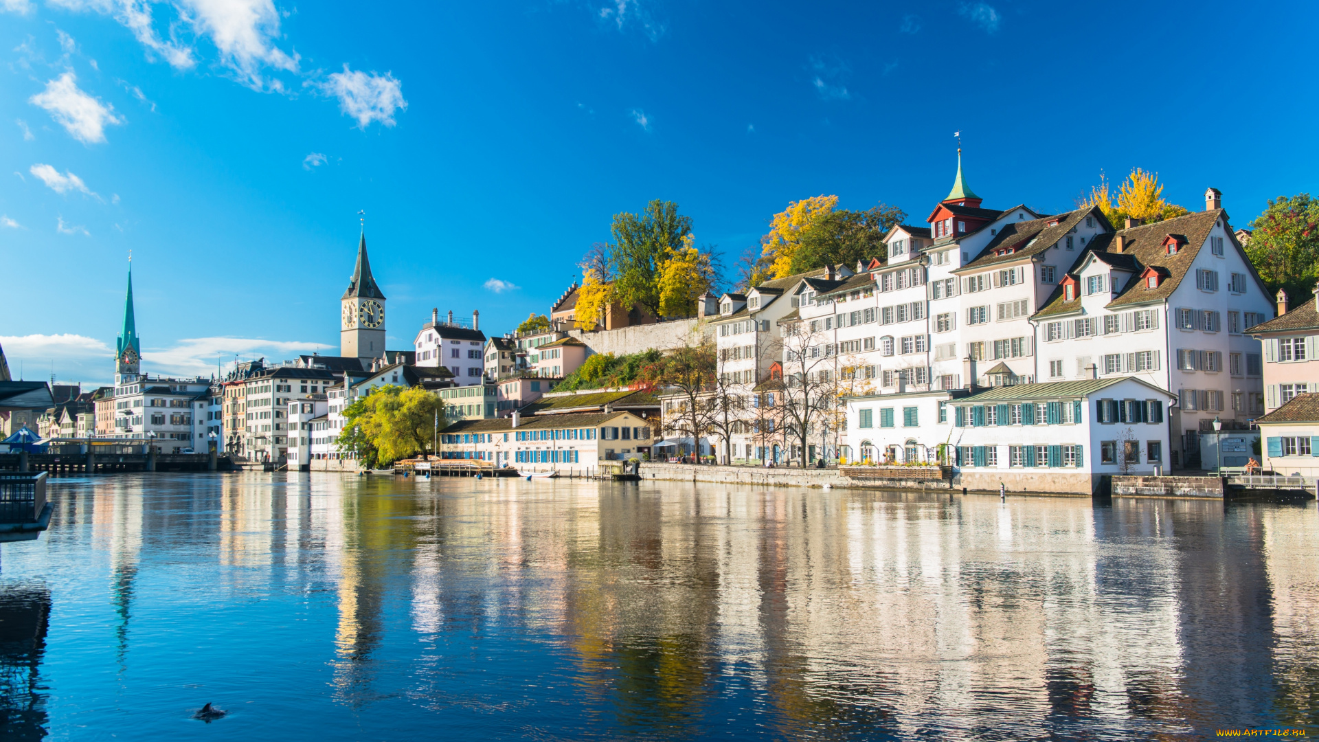 z&, 252, rich, , switzerland, города, цюрих, , швейцария, zurich, switzerland, limmat, river, цюрих, река, лиммат, набережная, здания